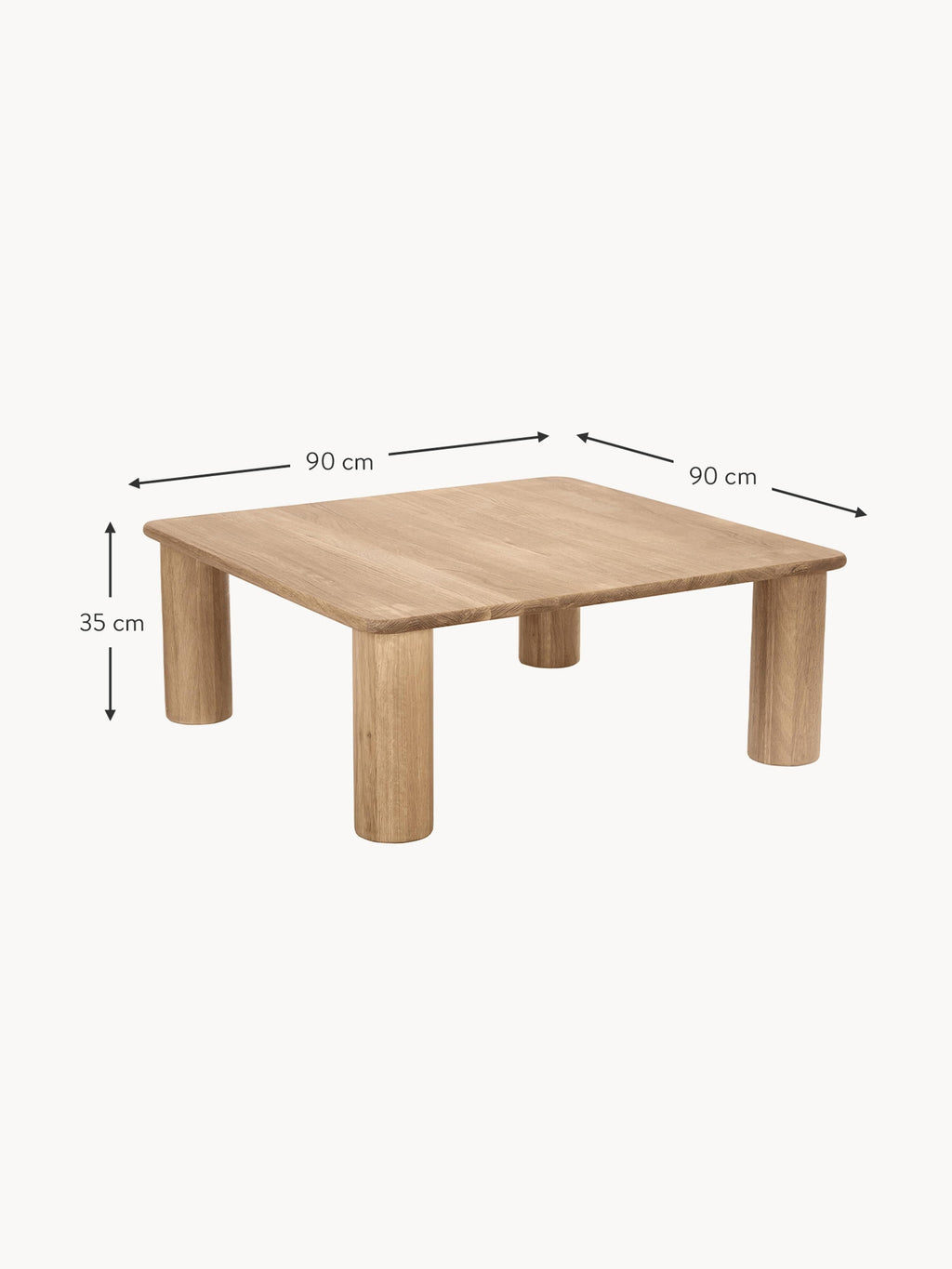 Didi Oak Wood Coffee Table