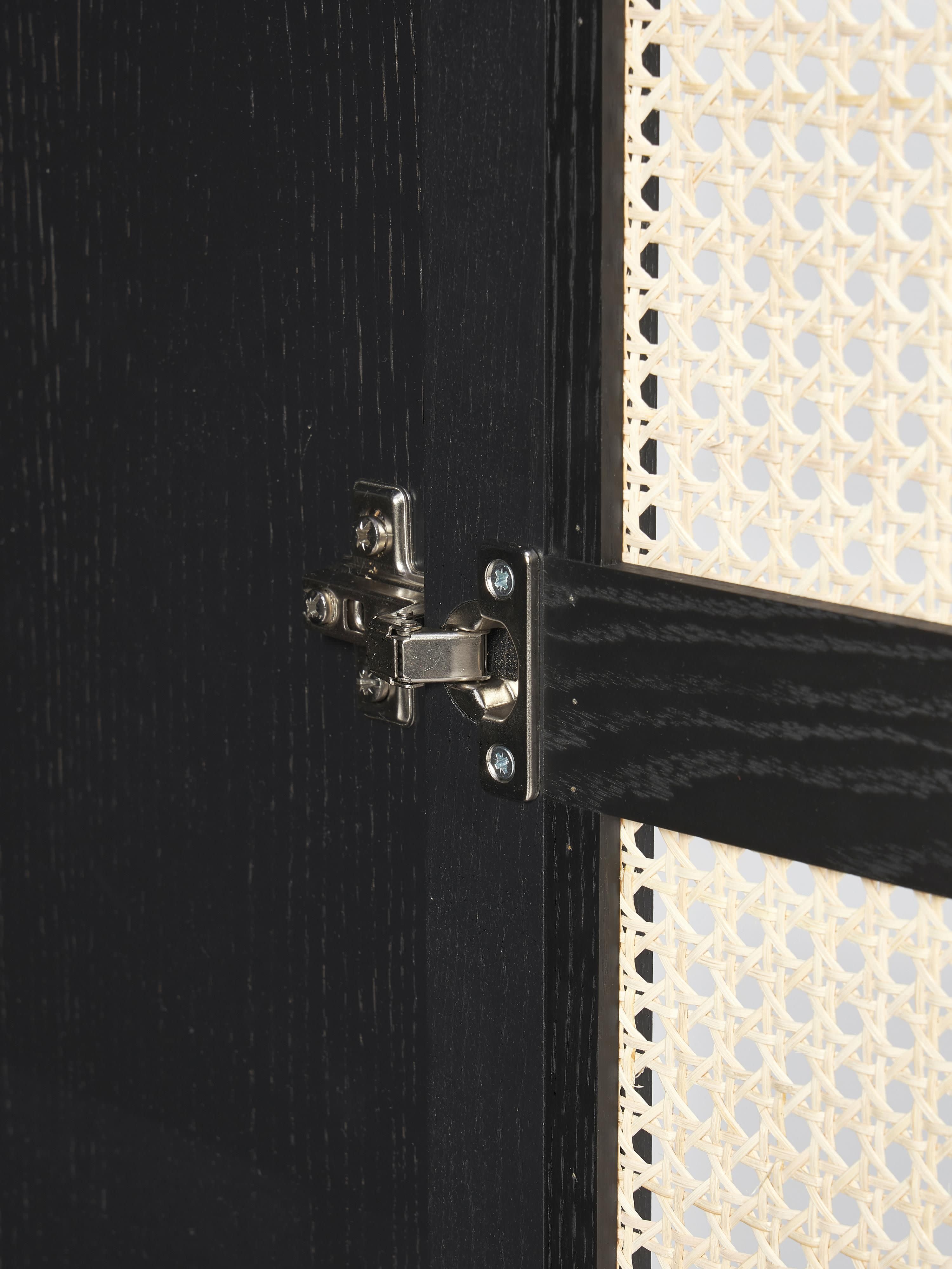 Aries Small Wardrobe with Viennese Wickerwork, 2-doors