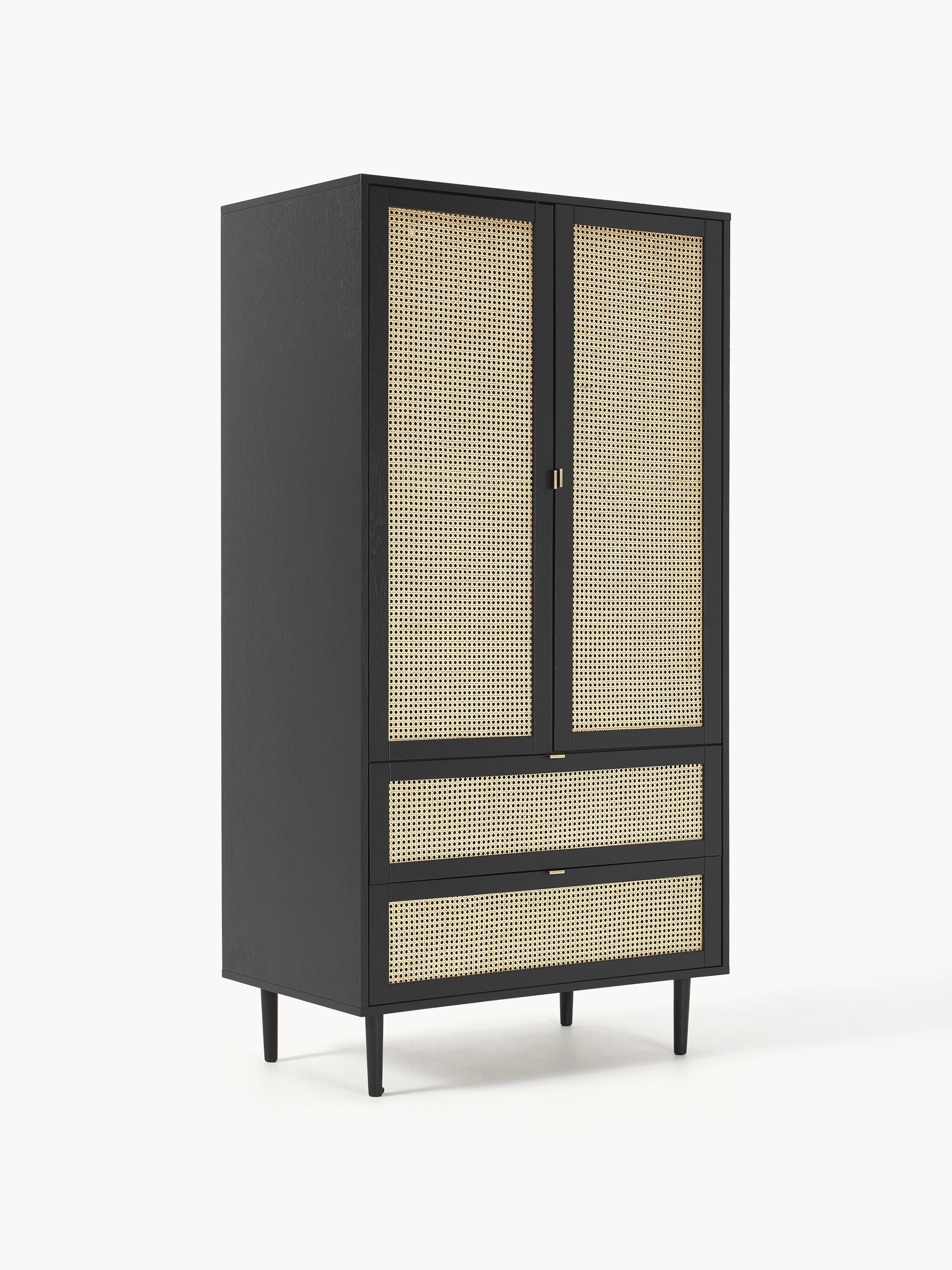 Gallery image 1 - Small Wardrobe Aries with Viennese Wickerwork, 2-doors