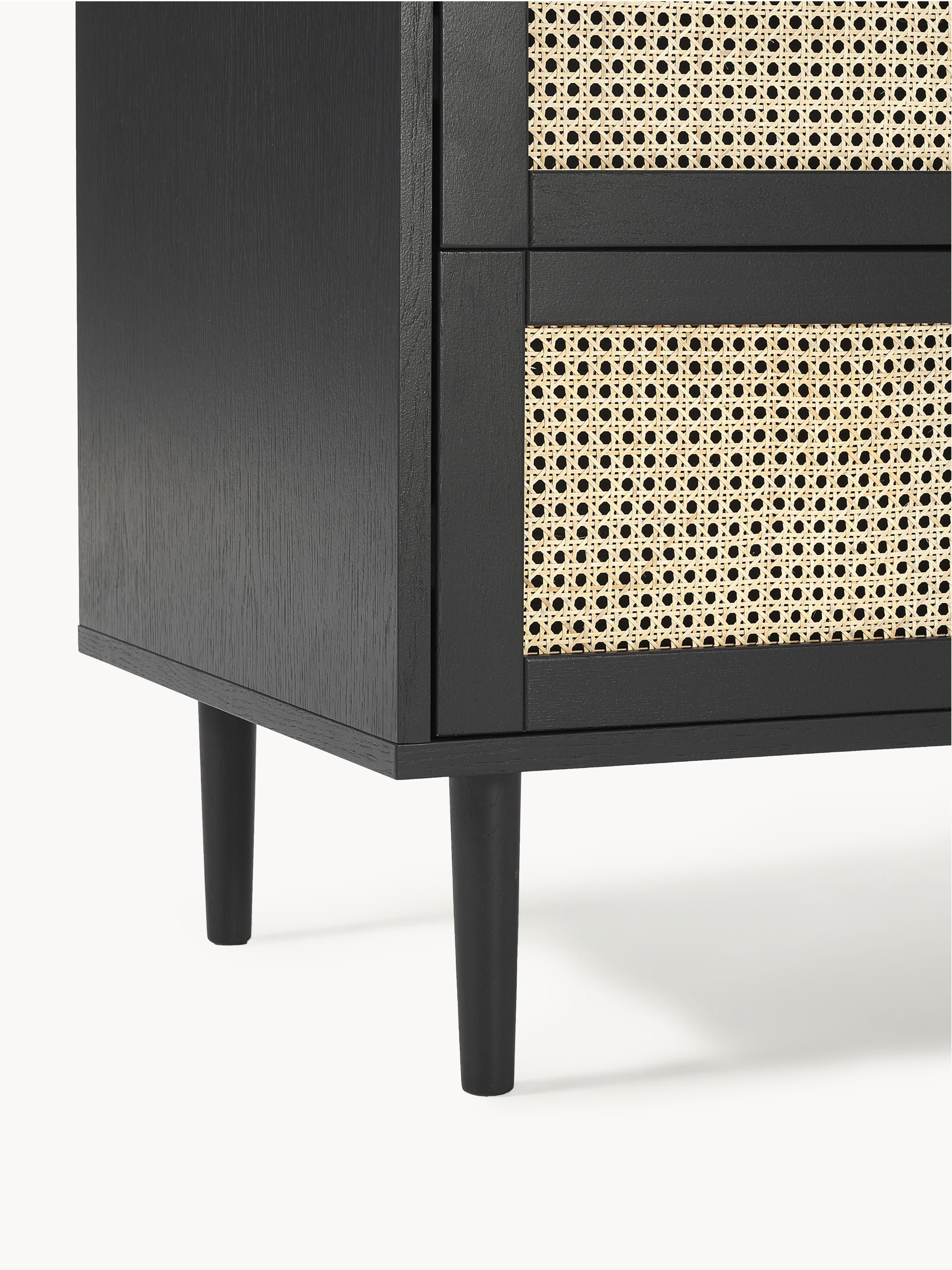 Aries Small Wardrobe with Viennese Wickerwork, 2-doors