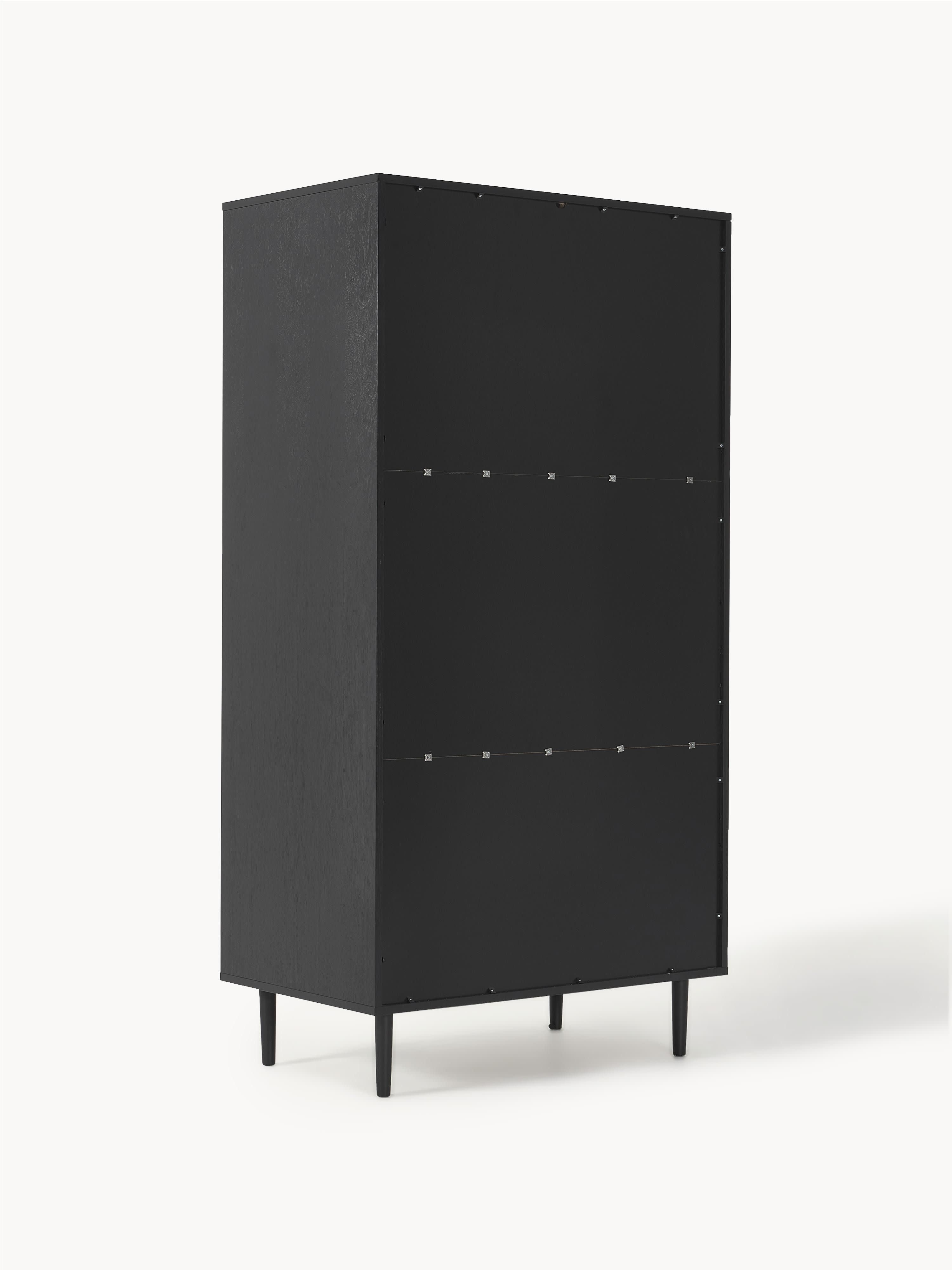 Aries Small Wardrobe with Viennese Wickerwork, 2-doors