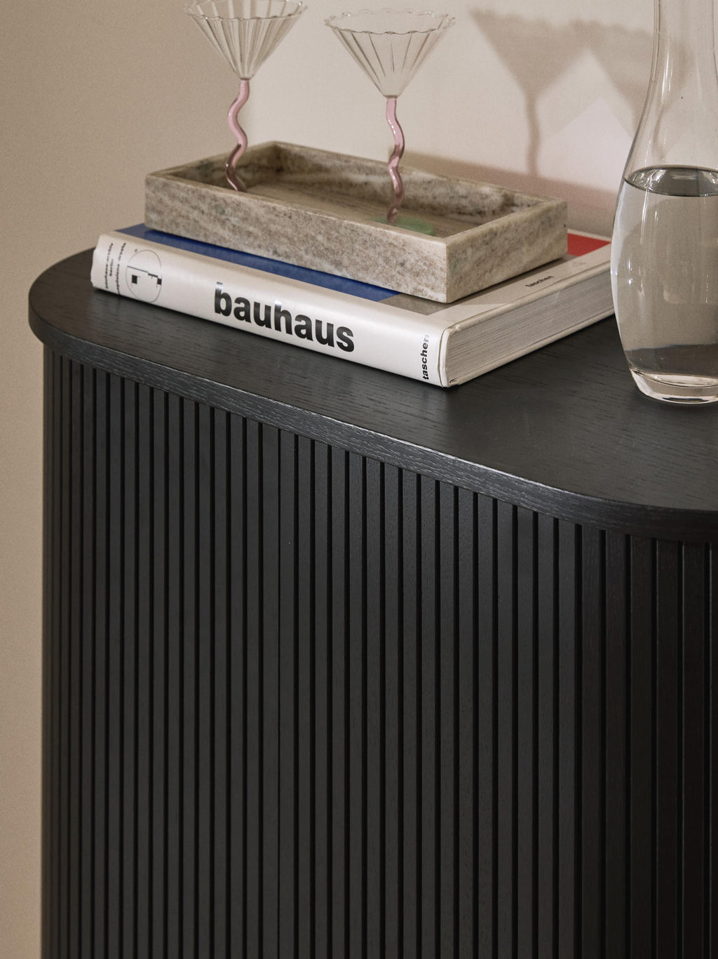 Calary Highboard with Fluted Front