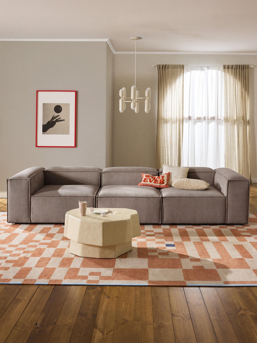 Lennon Corduroy Modular Sofa (4-seater)