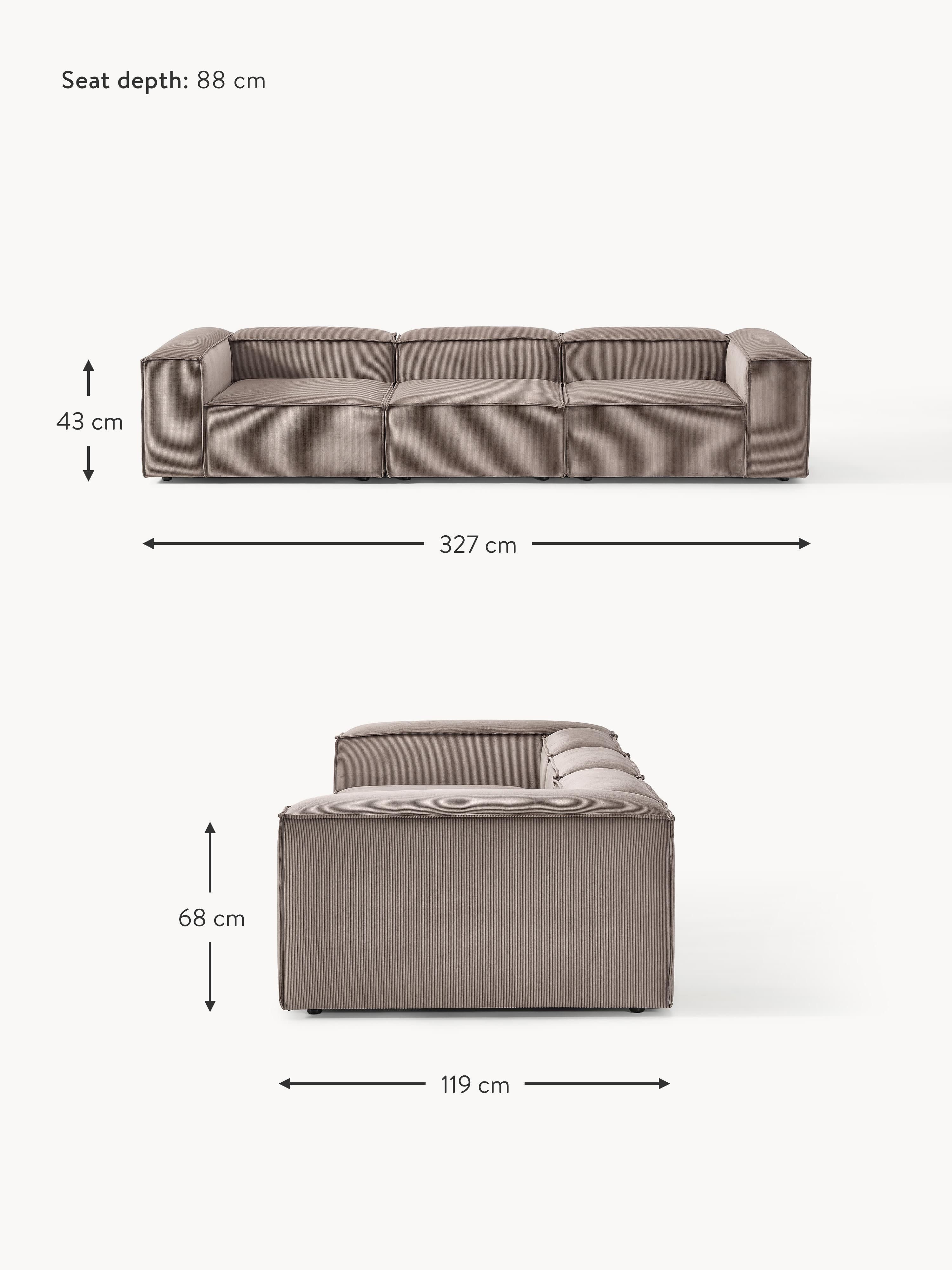 Lennon Corduroy Modular Sofa (4-seater)