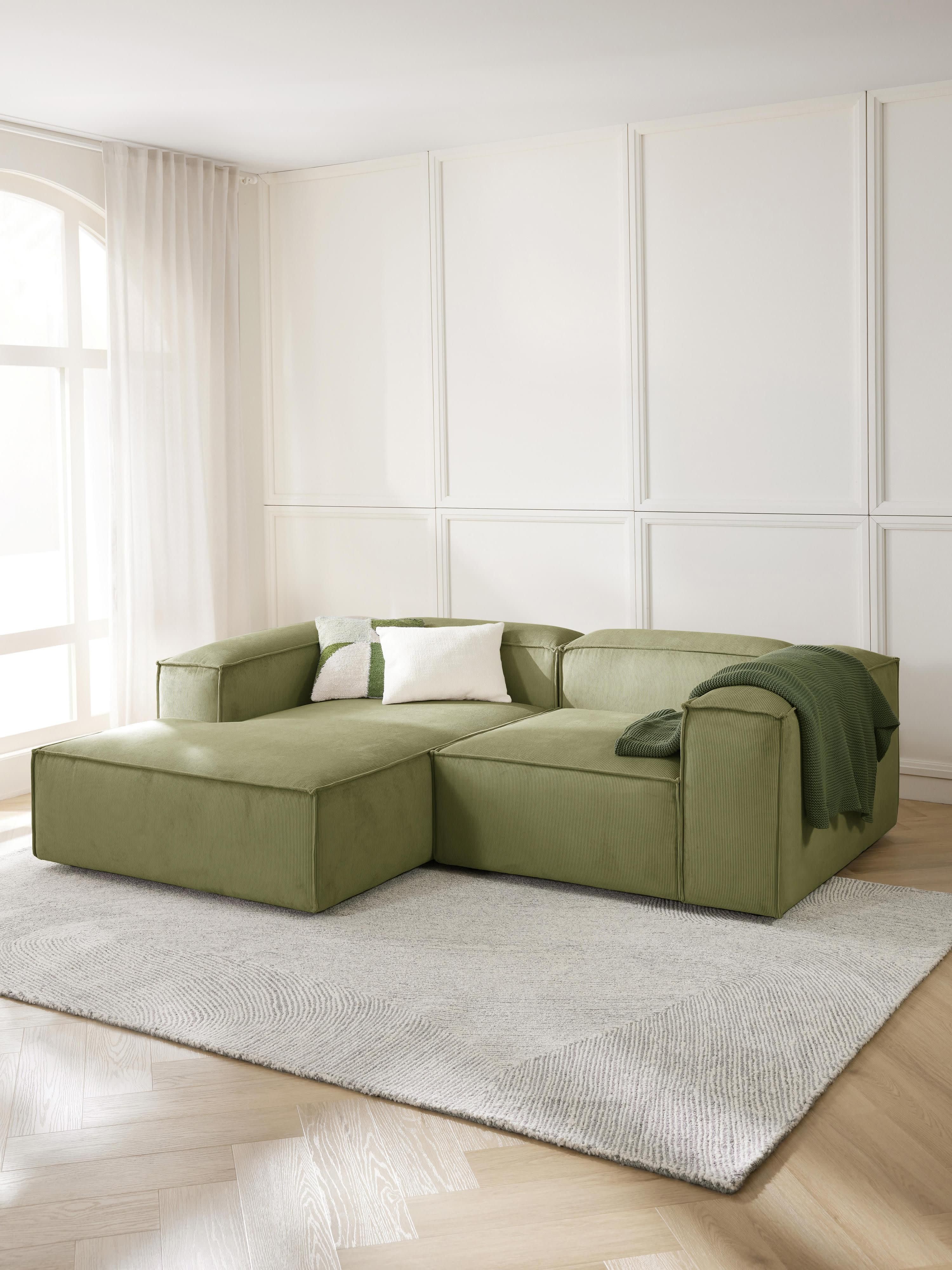 Lennon Corduroy Modular Corner Sofa (2-seater)