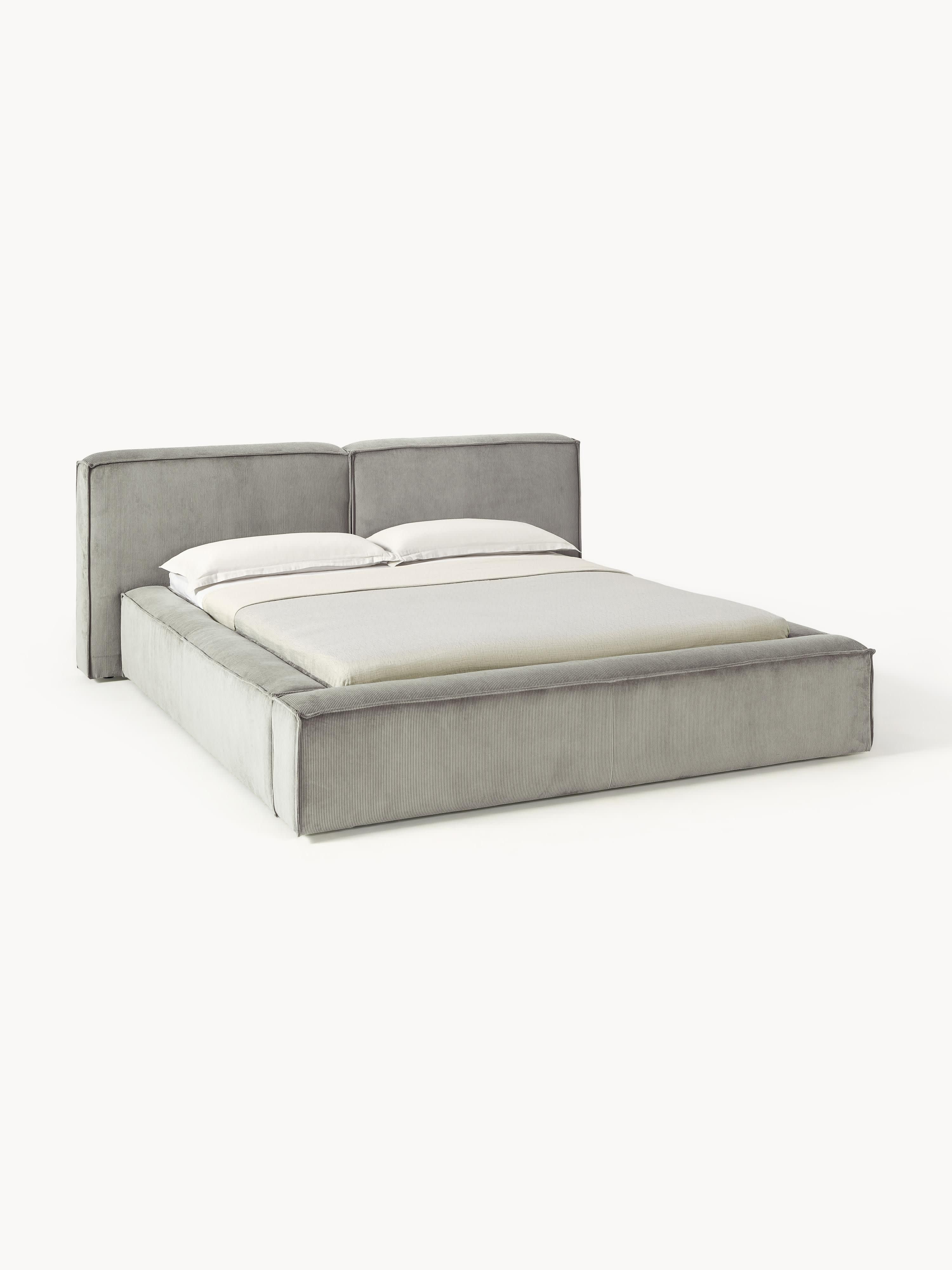 Gallery image 1 - Upholstered Corduroy Bed Lennon