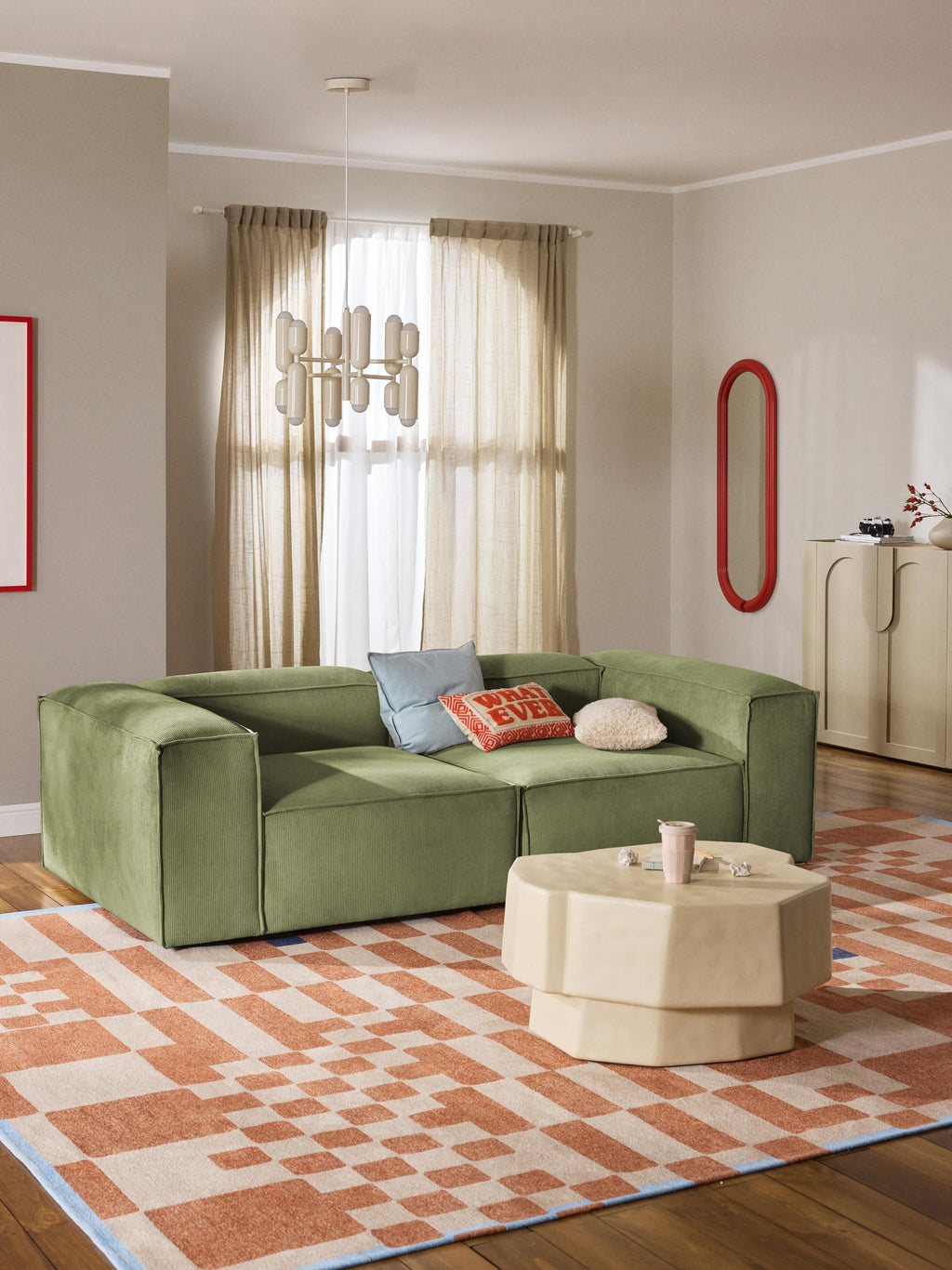 Lennon Corduroy Modular Sofa (3-seater)