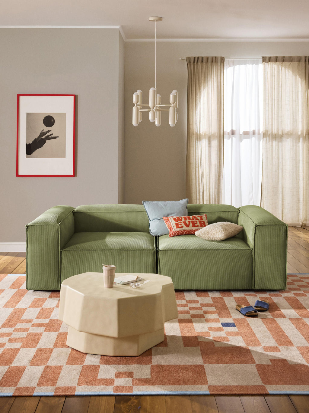Lennon Corduroy Modular Sofa (3-seater)