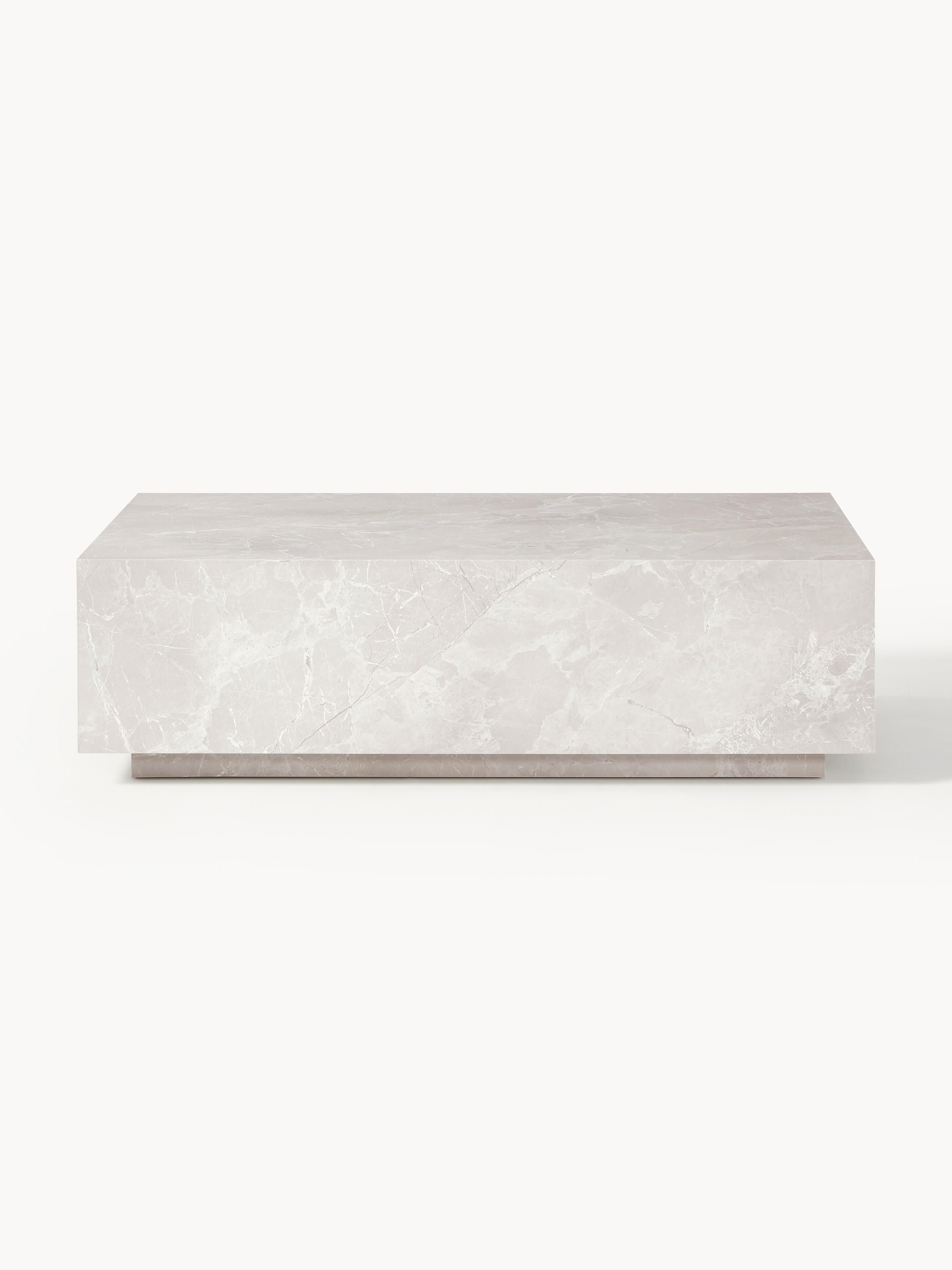 Lesley Travertine Effect Coffee Table