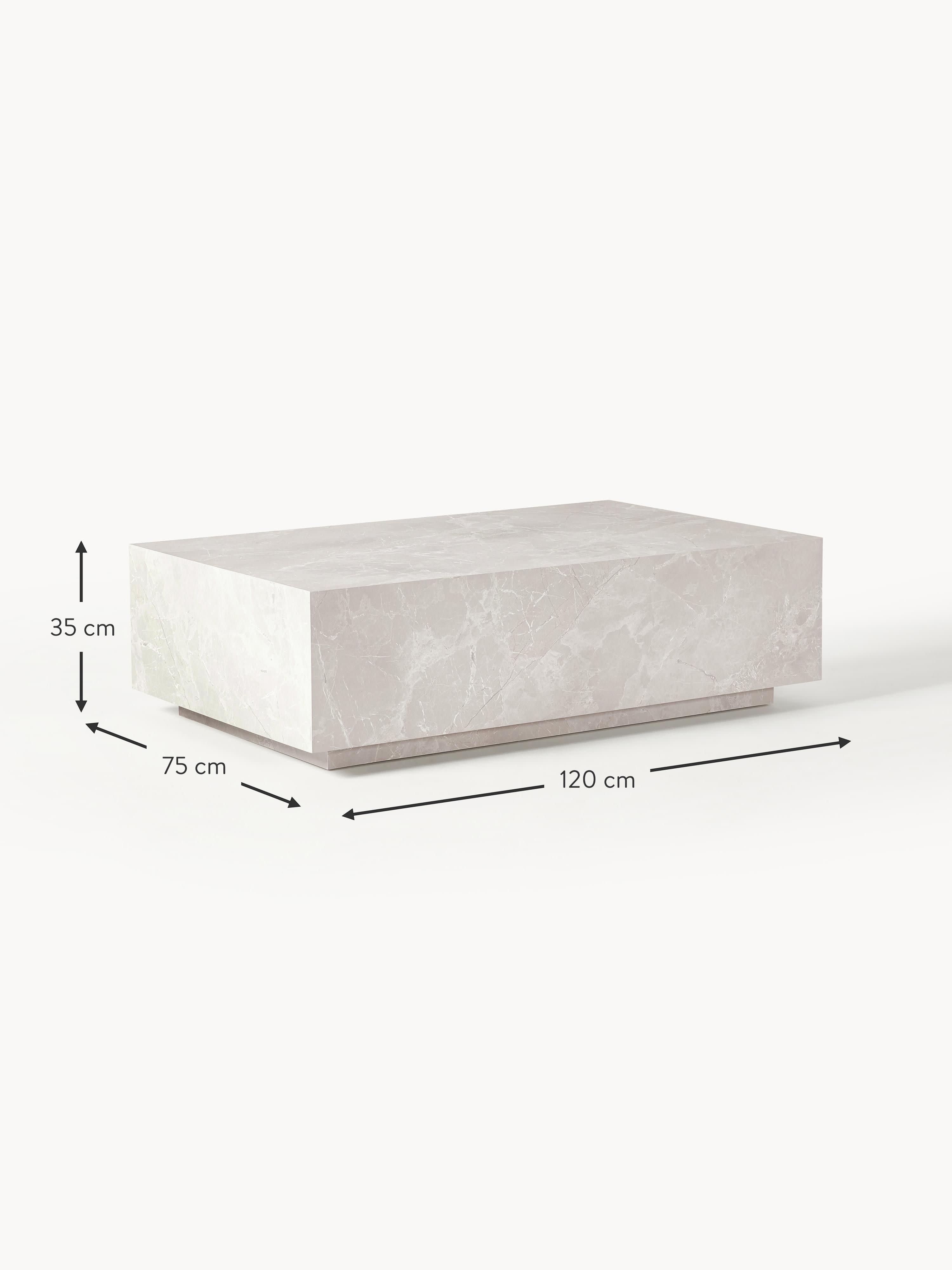Lesley Travertine Effect Coffee Table