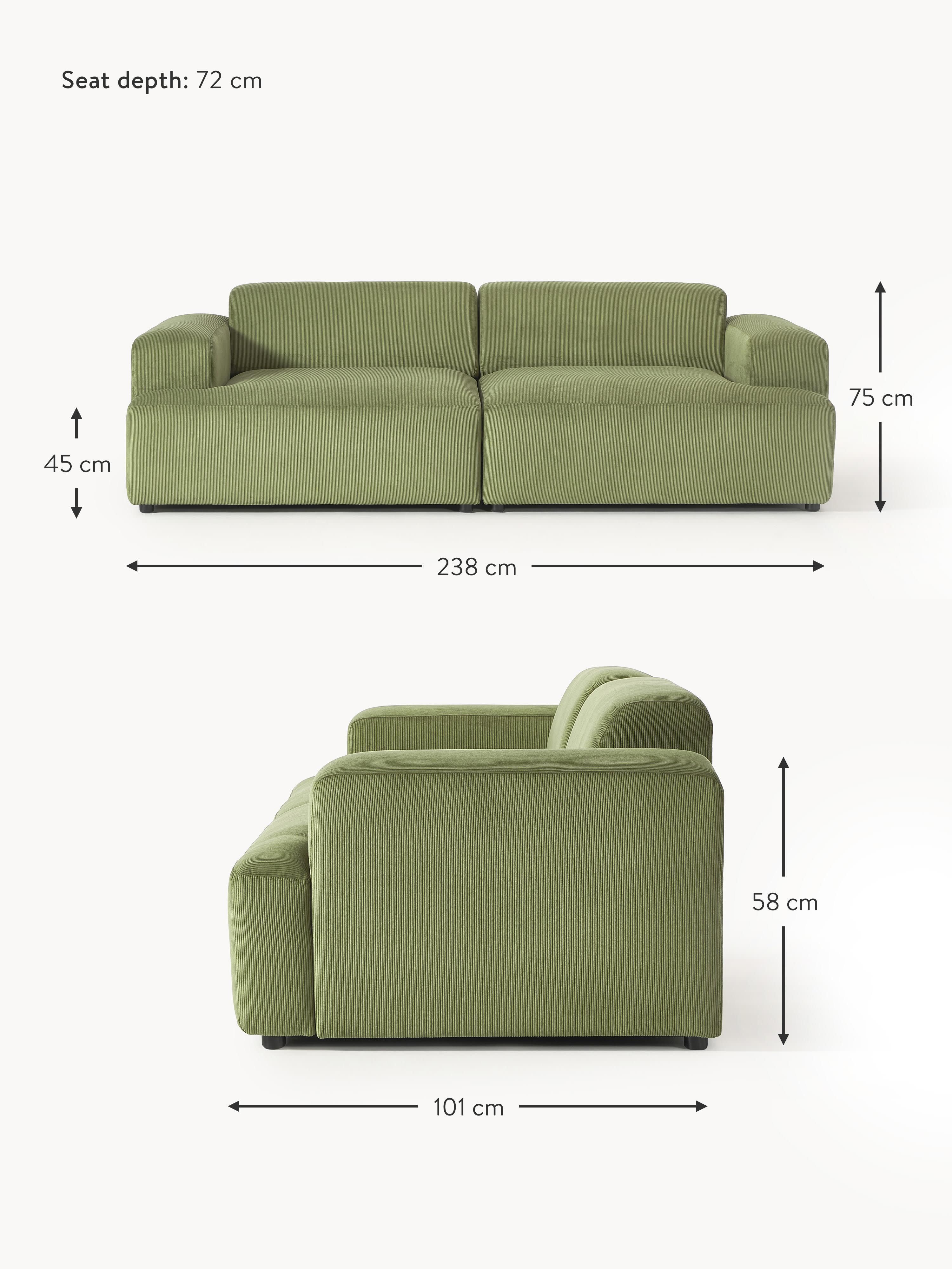 Melva Corduroy Sofa (3-seater)