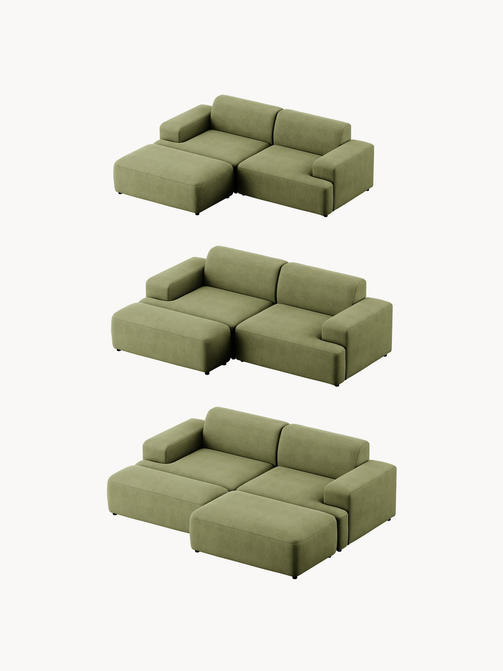 Melva Corduroy Sofa (3-seater)