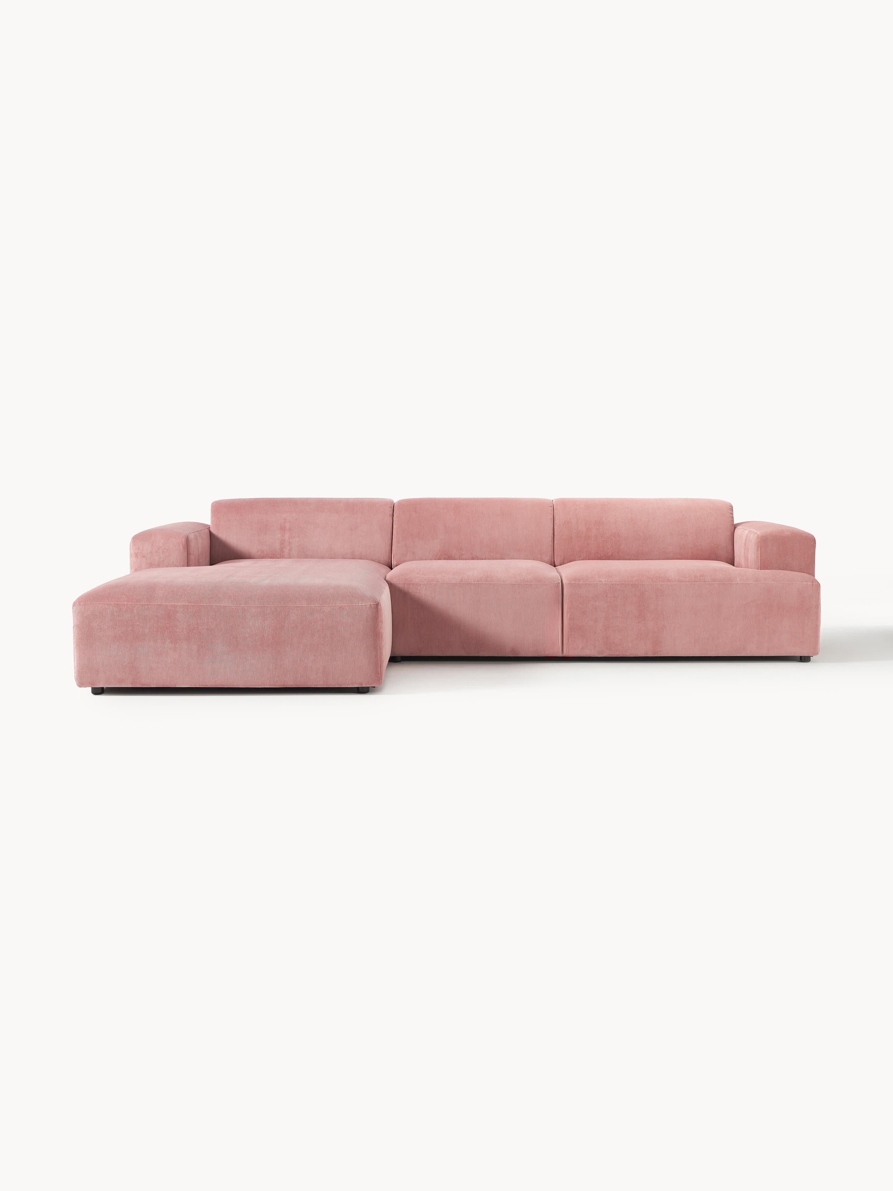 Melva Corduroy Corner Sofa (4-seater)
