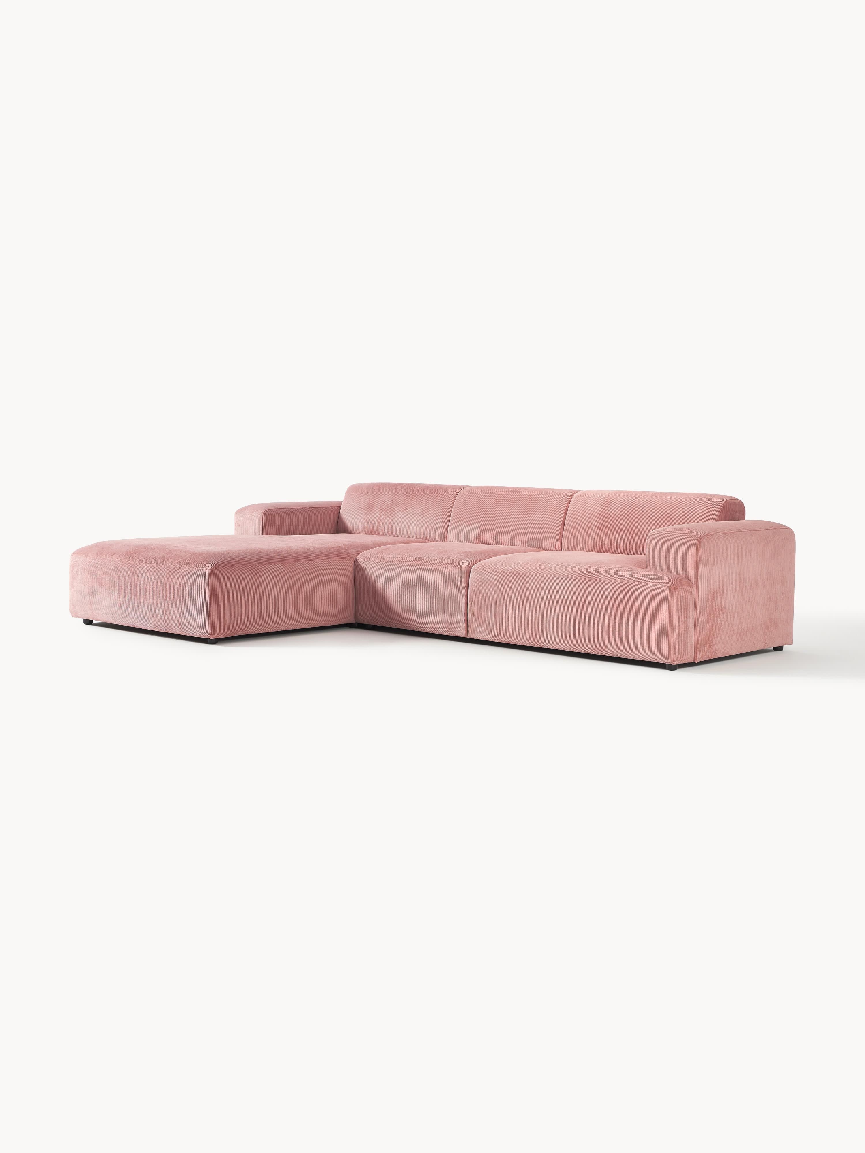 Melva Corduroy Corner Sofa (4-seater)