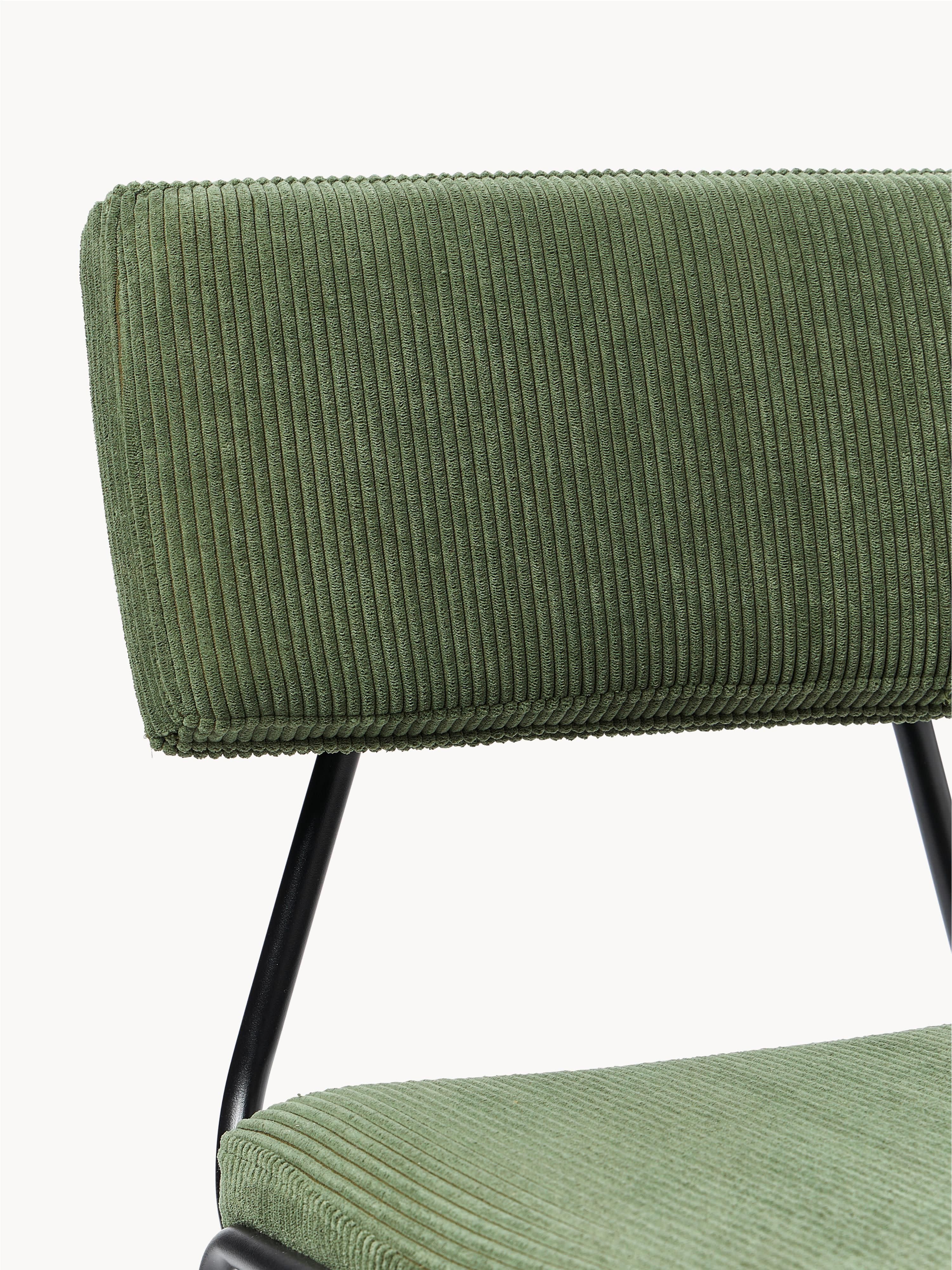 Mats Corduroy Upholstered Chairs, Set of 2