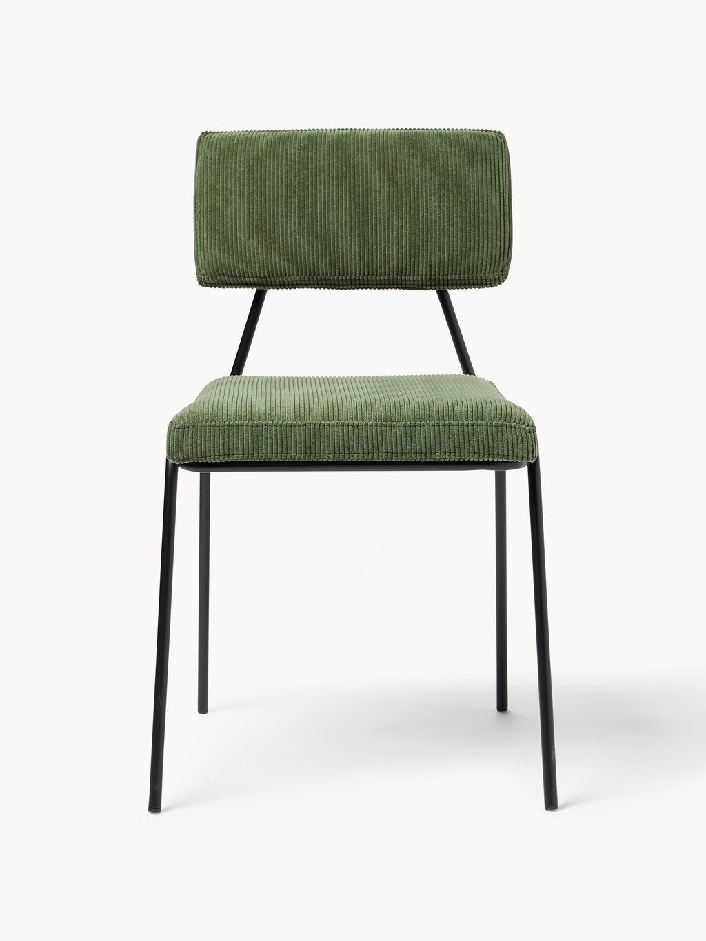 Mats Corduroy Upholstered Chairs, Set of 2