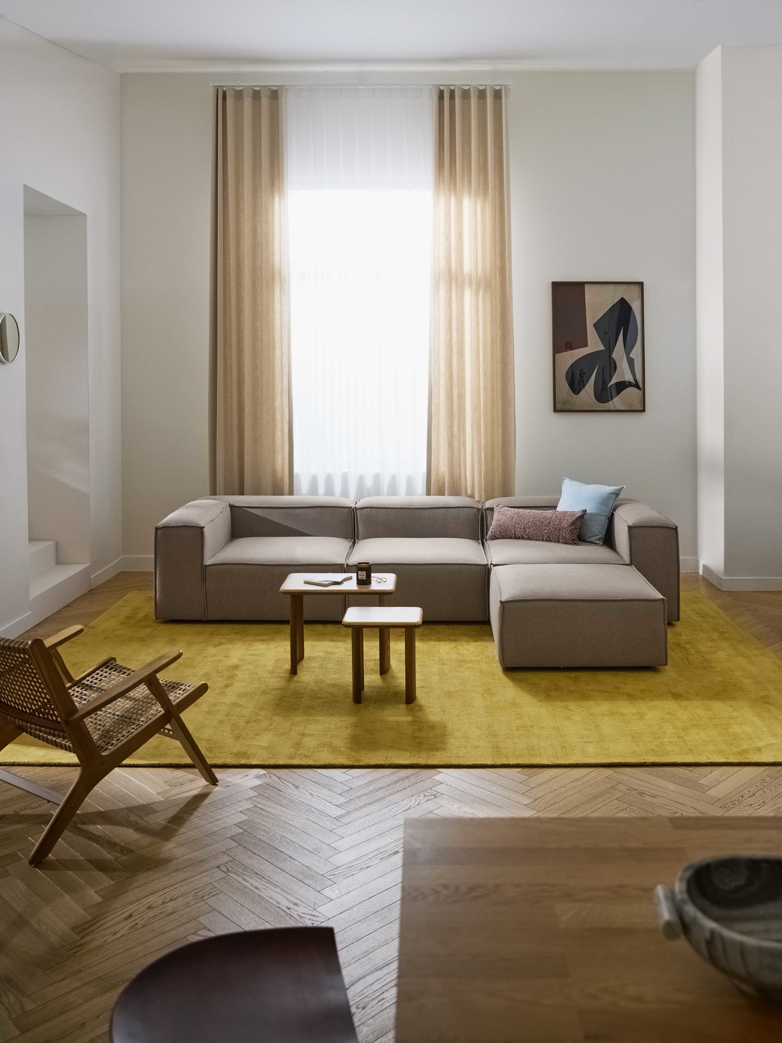Lennon Modular Sofa (4-seater) with Ottoman (left/right)
