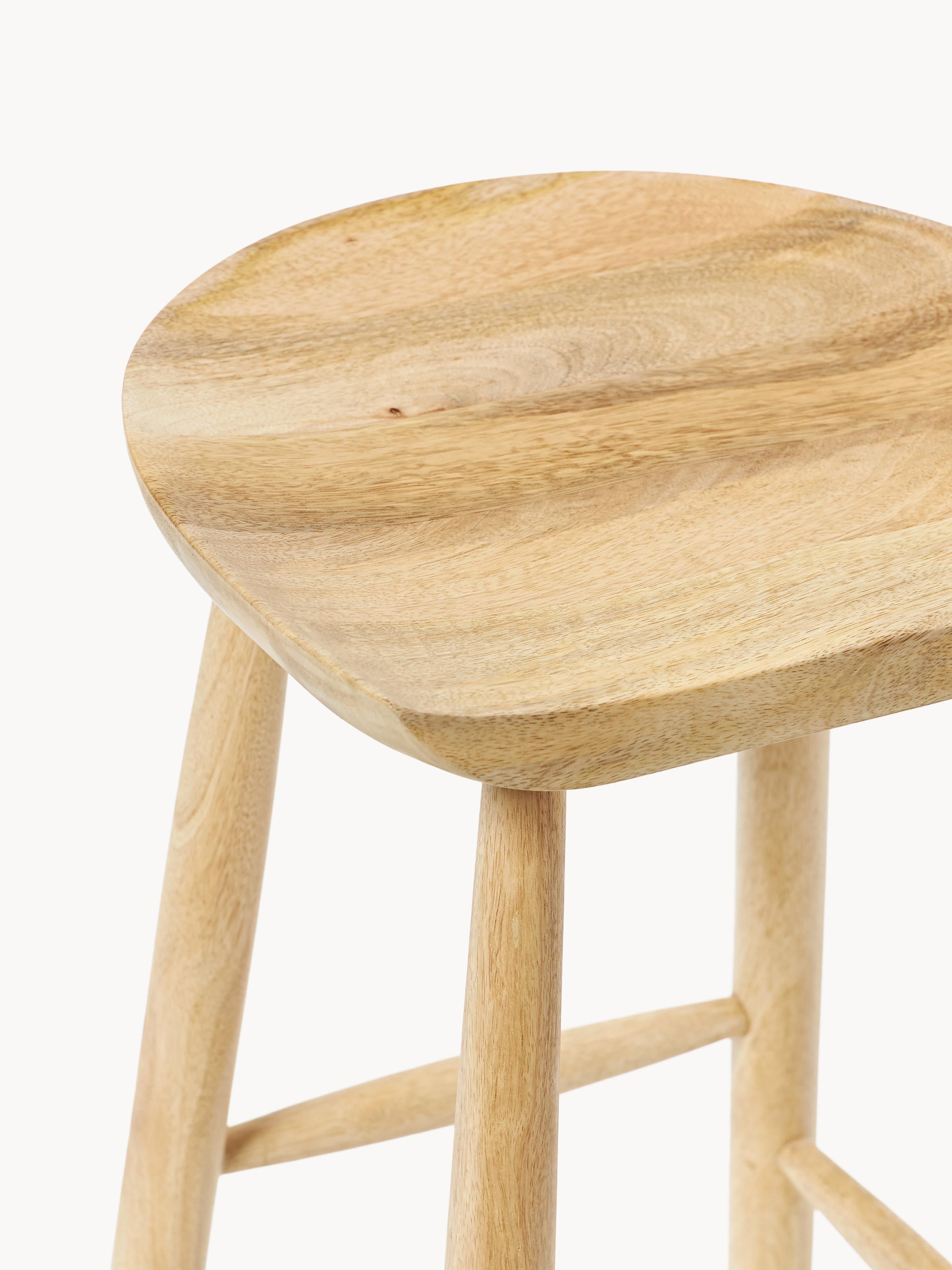 Nino Mango Wood Bar Stool