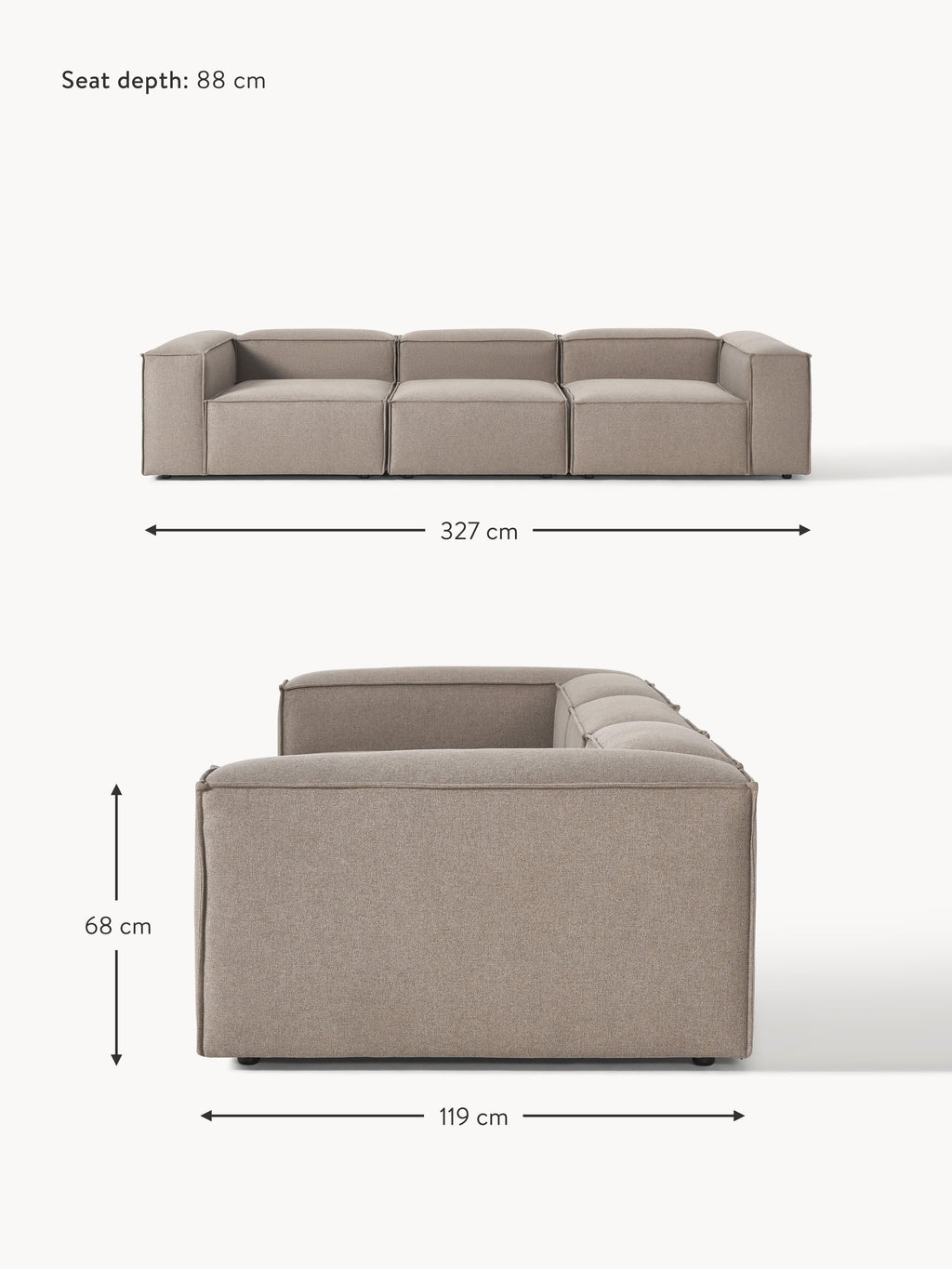 Lennon Modular Sofa (4-seater)