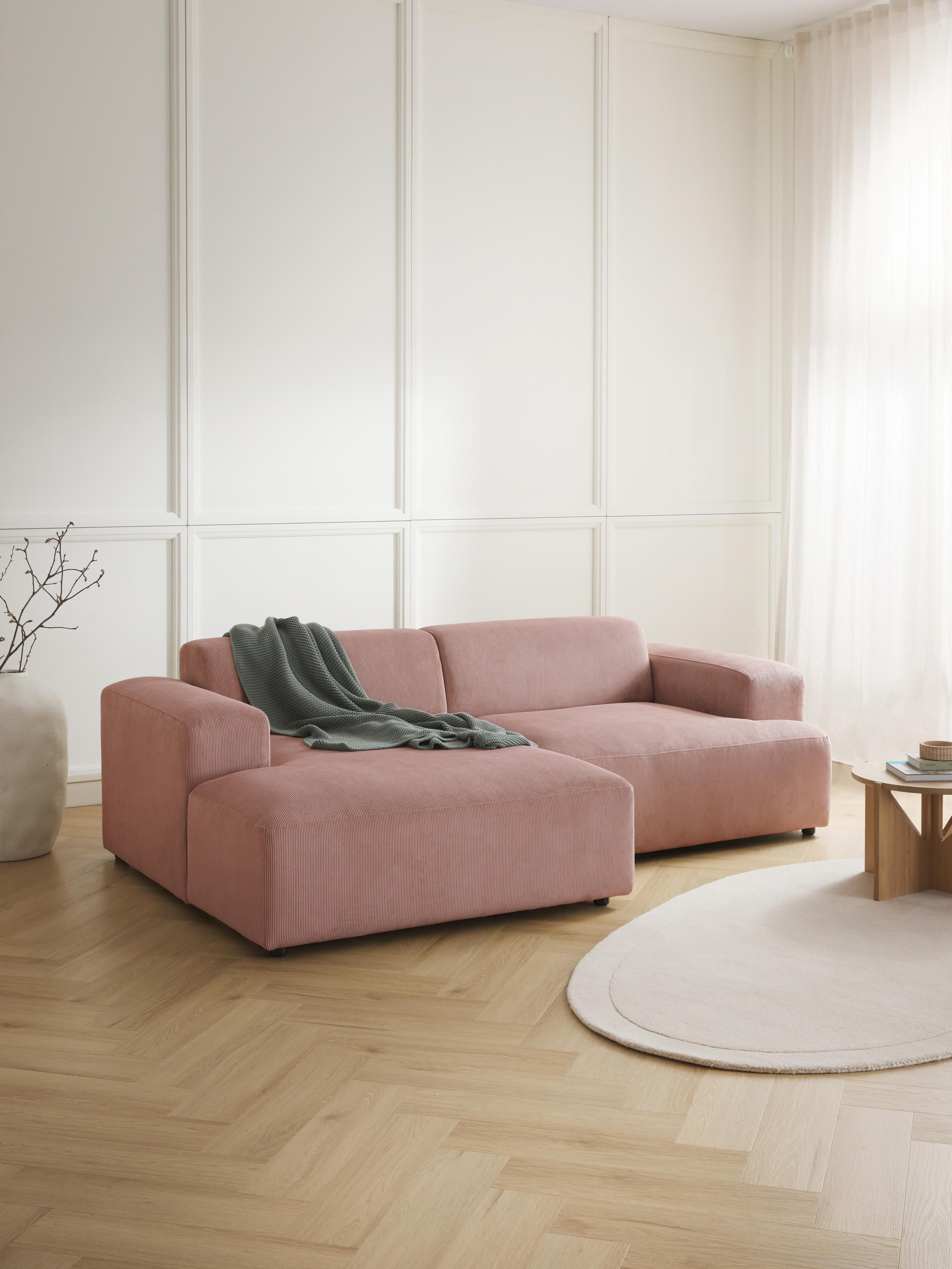Melva Corduroy Corner Sofa (3-seater)