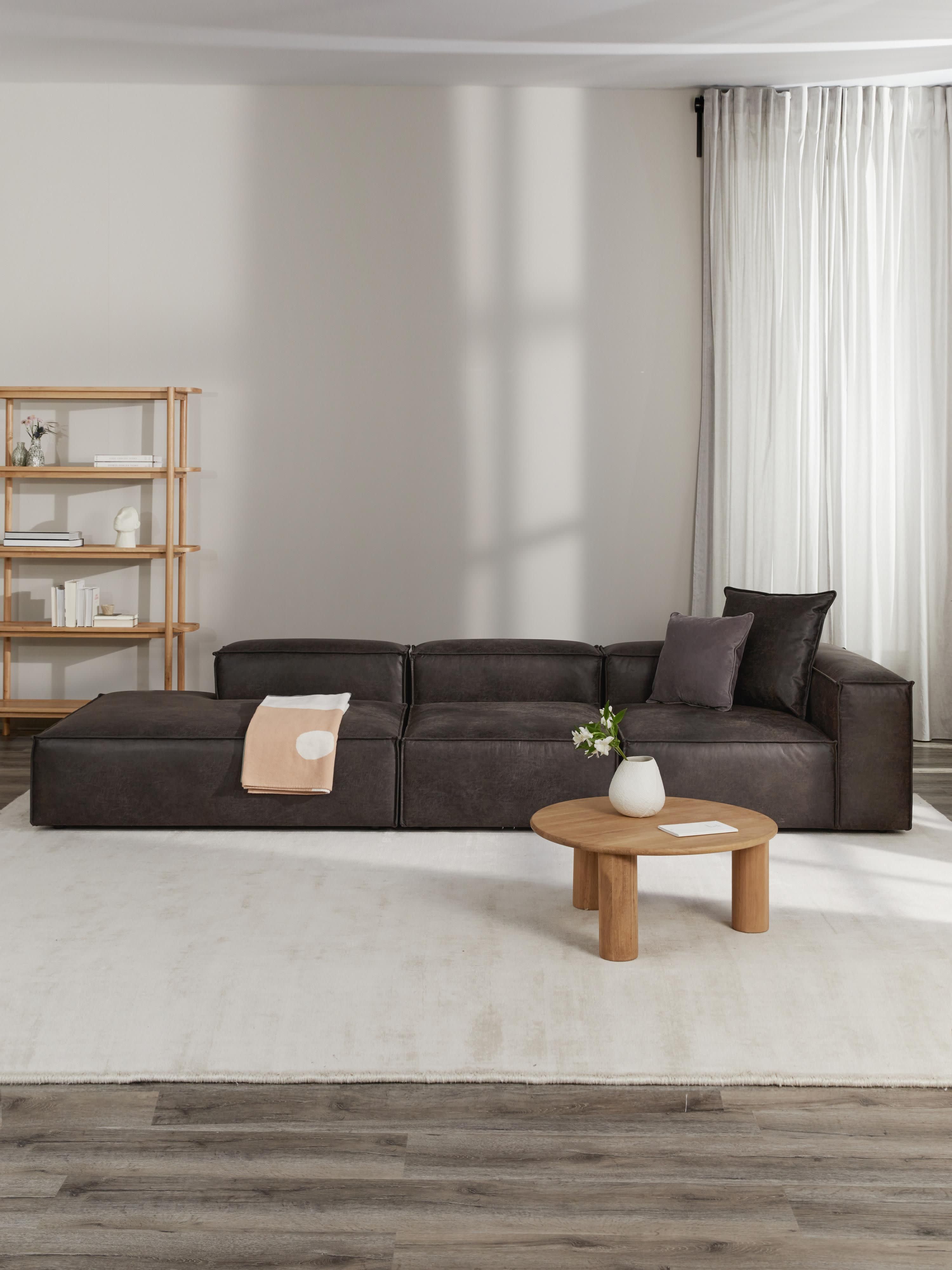 Lennon XL Modular Leather Ottoman