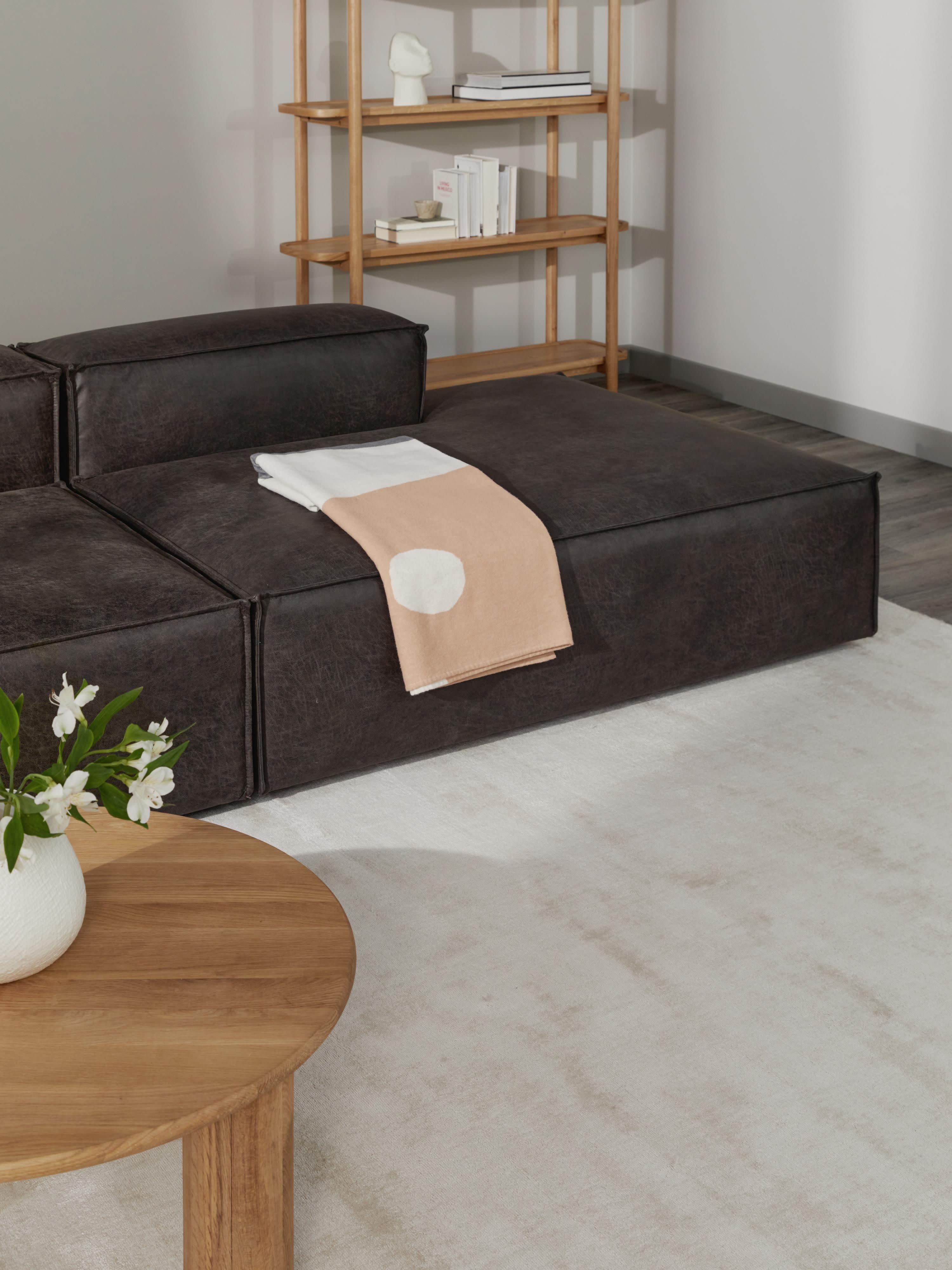 Lennon XL Modular Leather Ottoman
