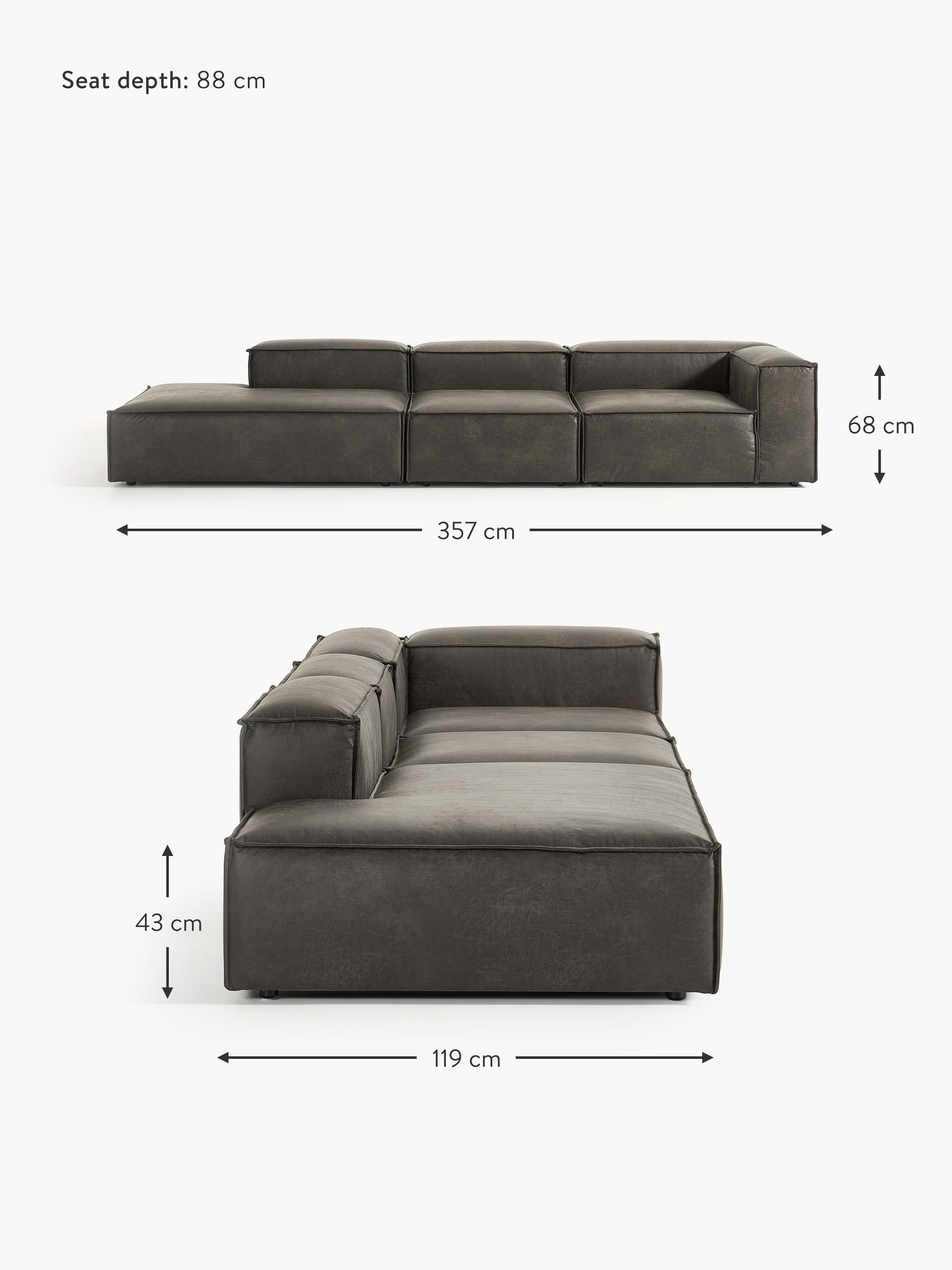 Lennon XL Modular Leather Ottoman