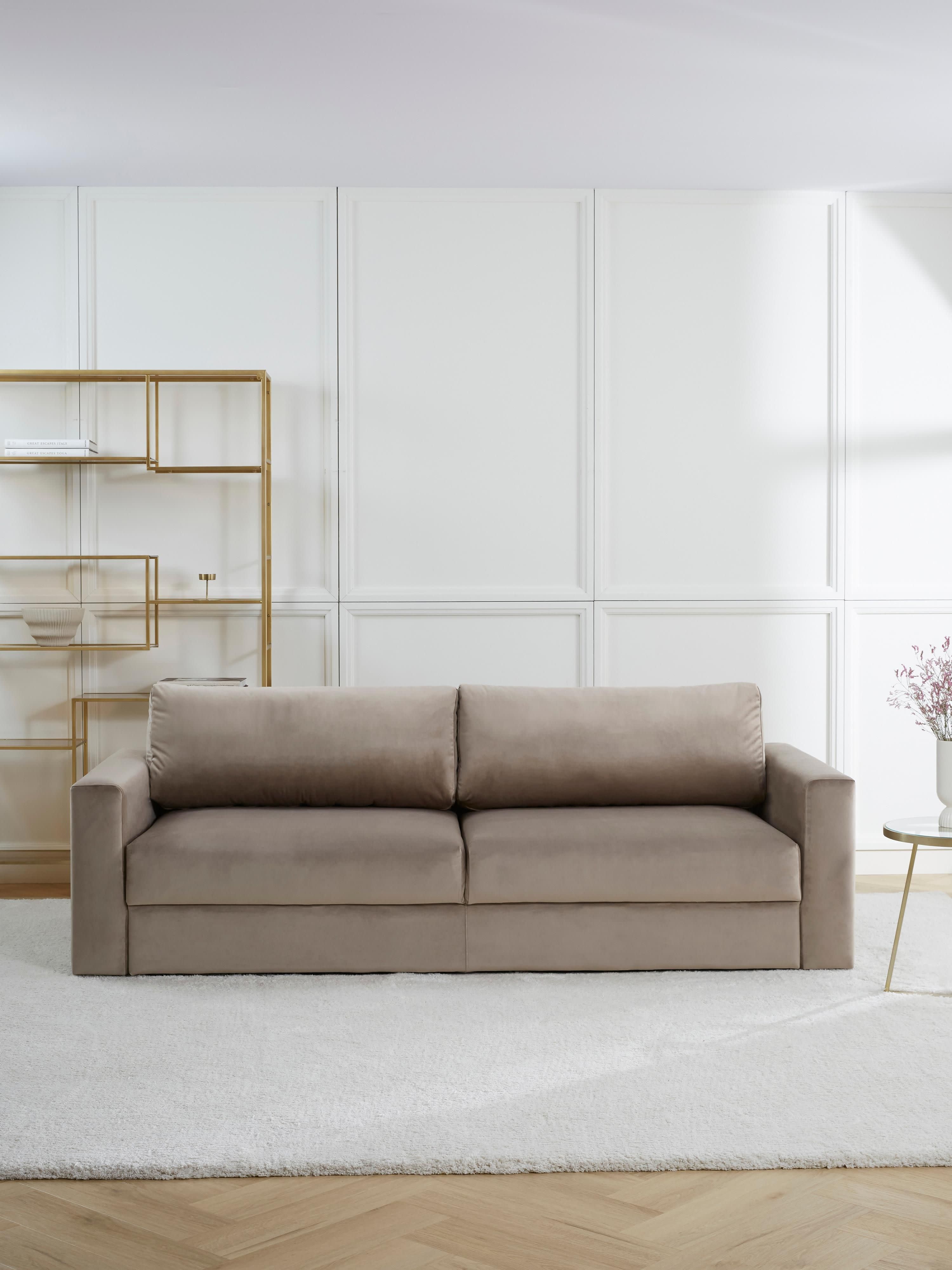 Tasha Velvet Sofa Bed (3-seater)