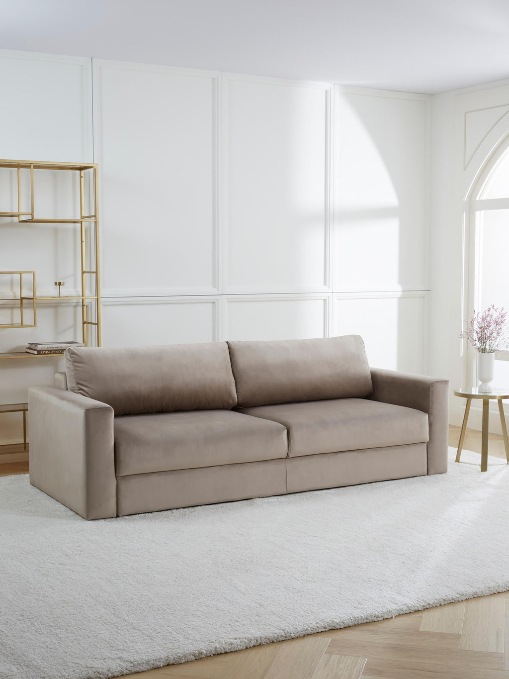 Tasha Velvet Sofa Bed (3-seater)