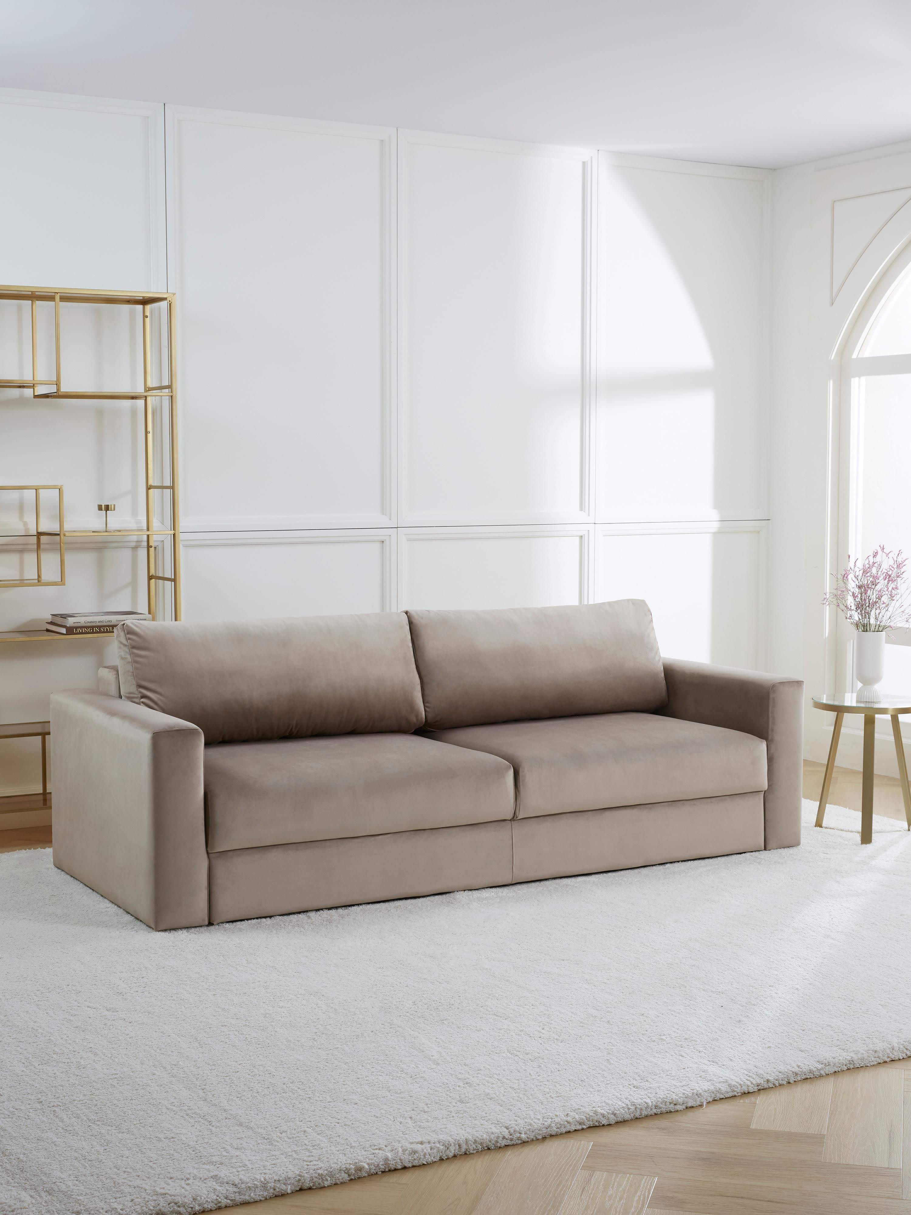 Tasha Velvet Sofa Bed (3-seater)