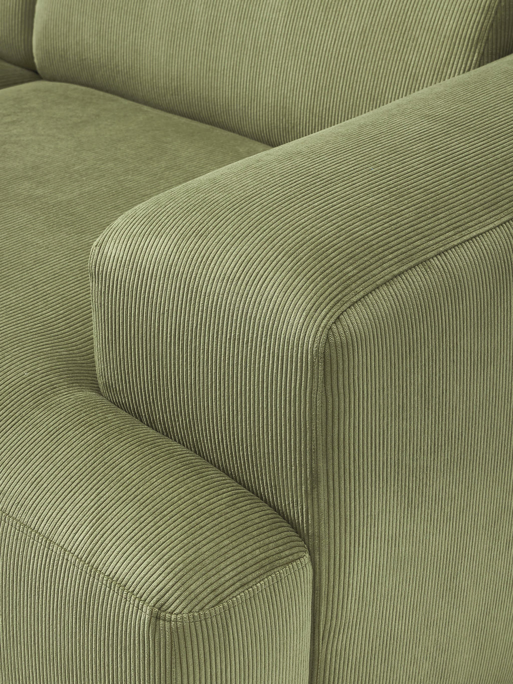 Melva Corduroy Corner Sofa (4-seater)