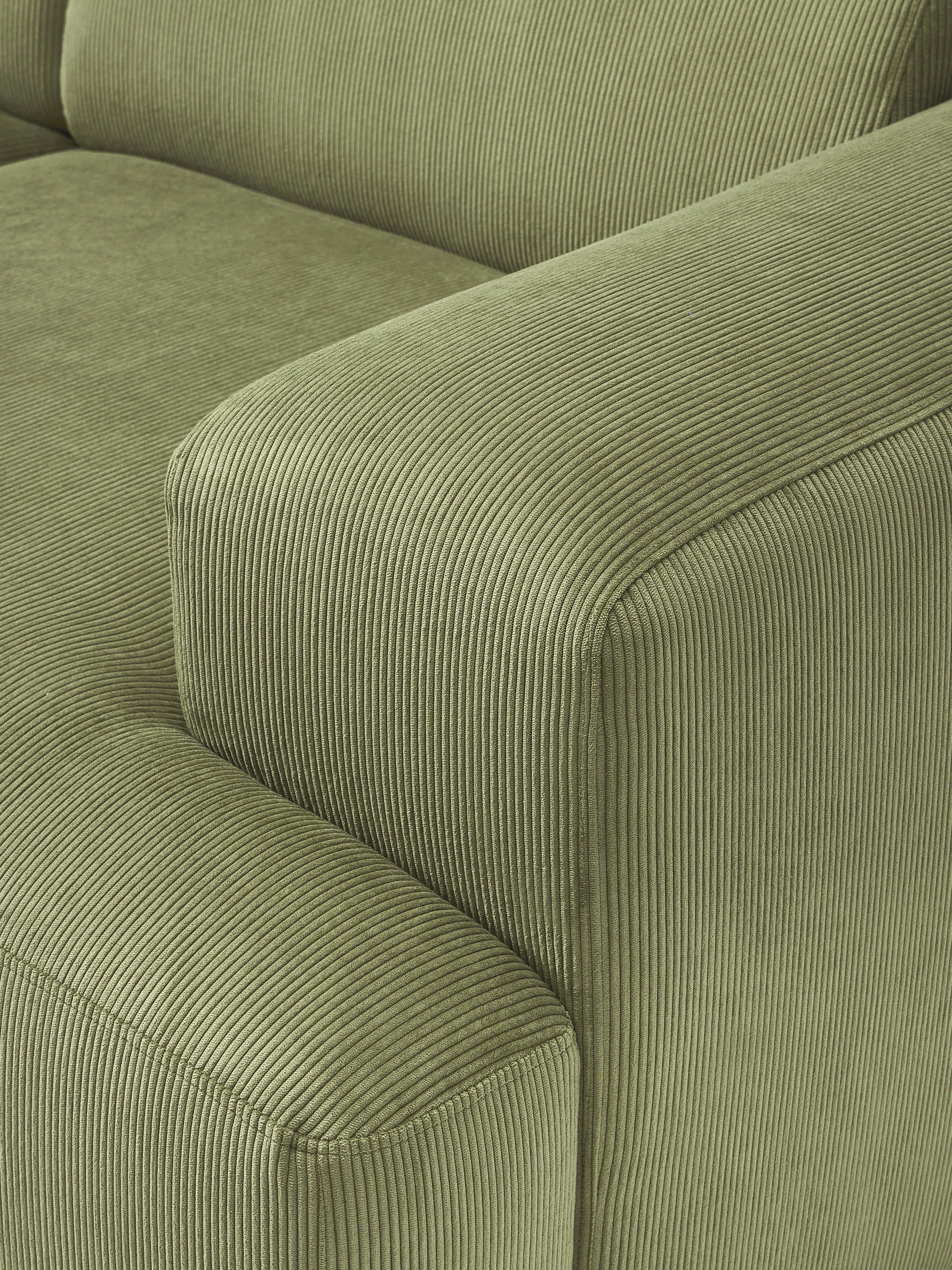 Melva Corduroy Corner Sofa (4-seater)