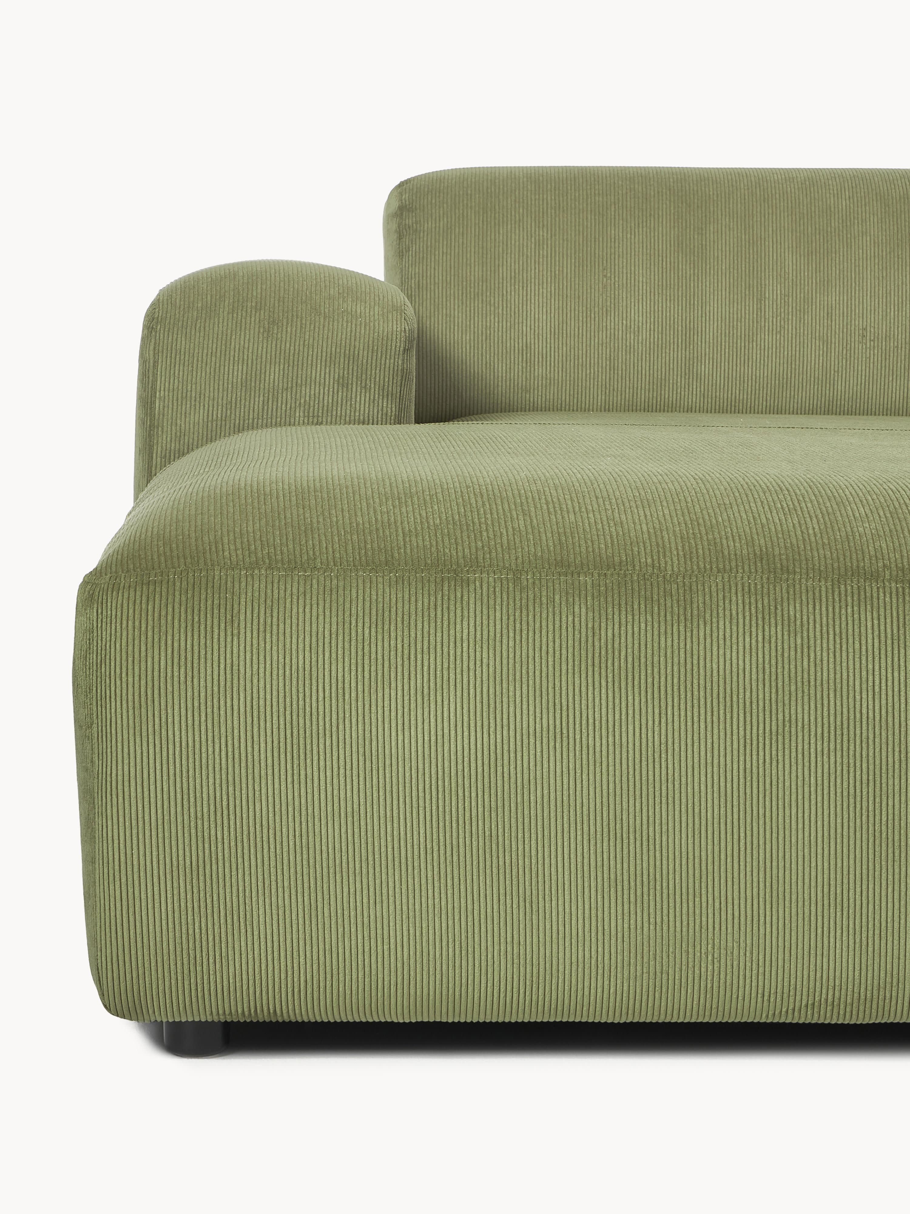 Melva Corduroy Corner Sofa (4-seater)