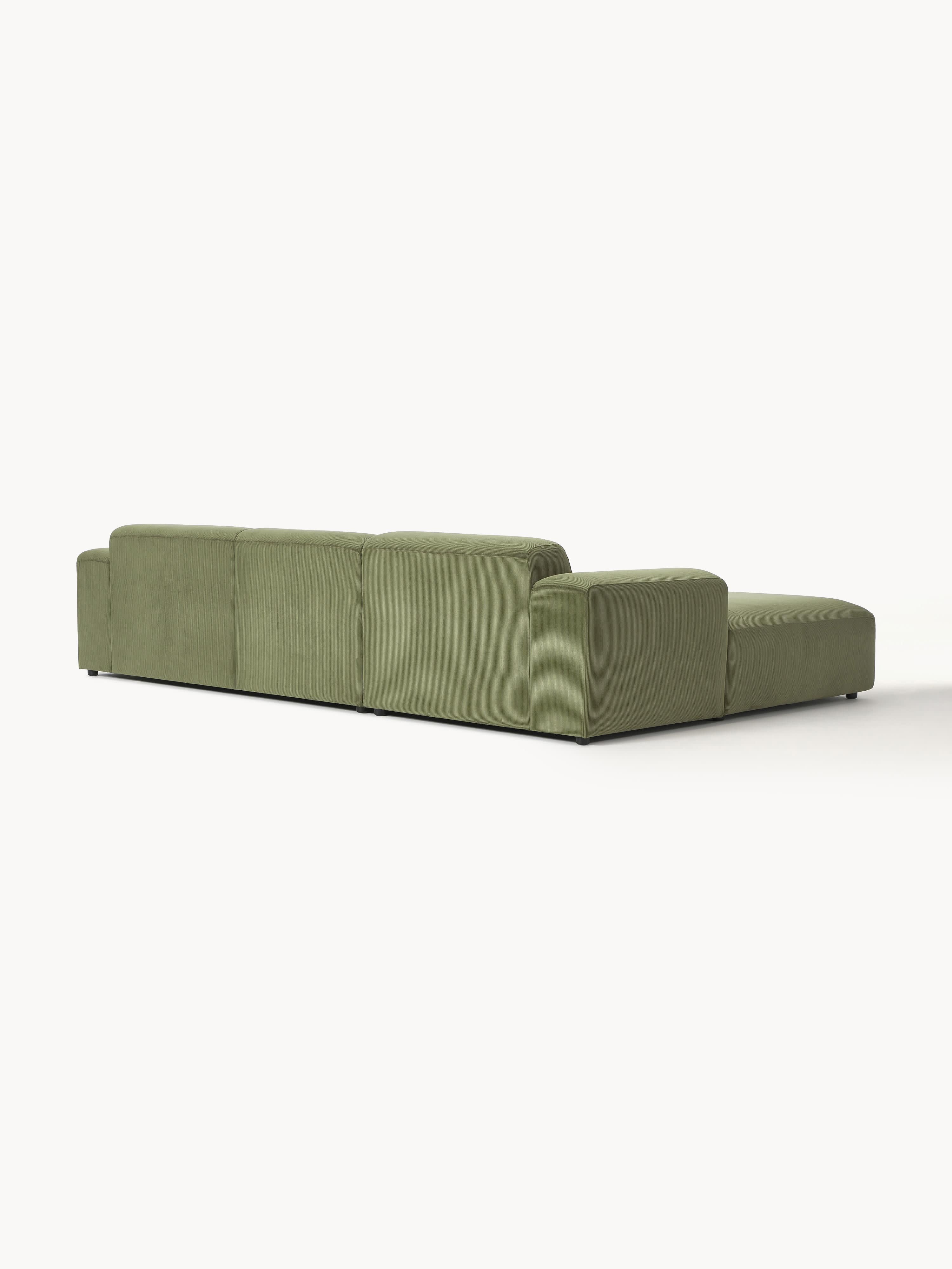 Melva Corduroy Corner Sofa (4-seater)