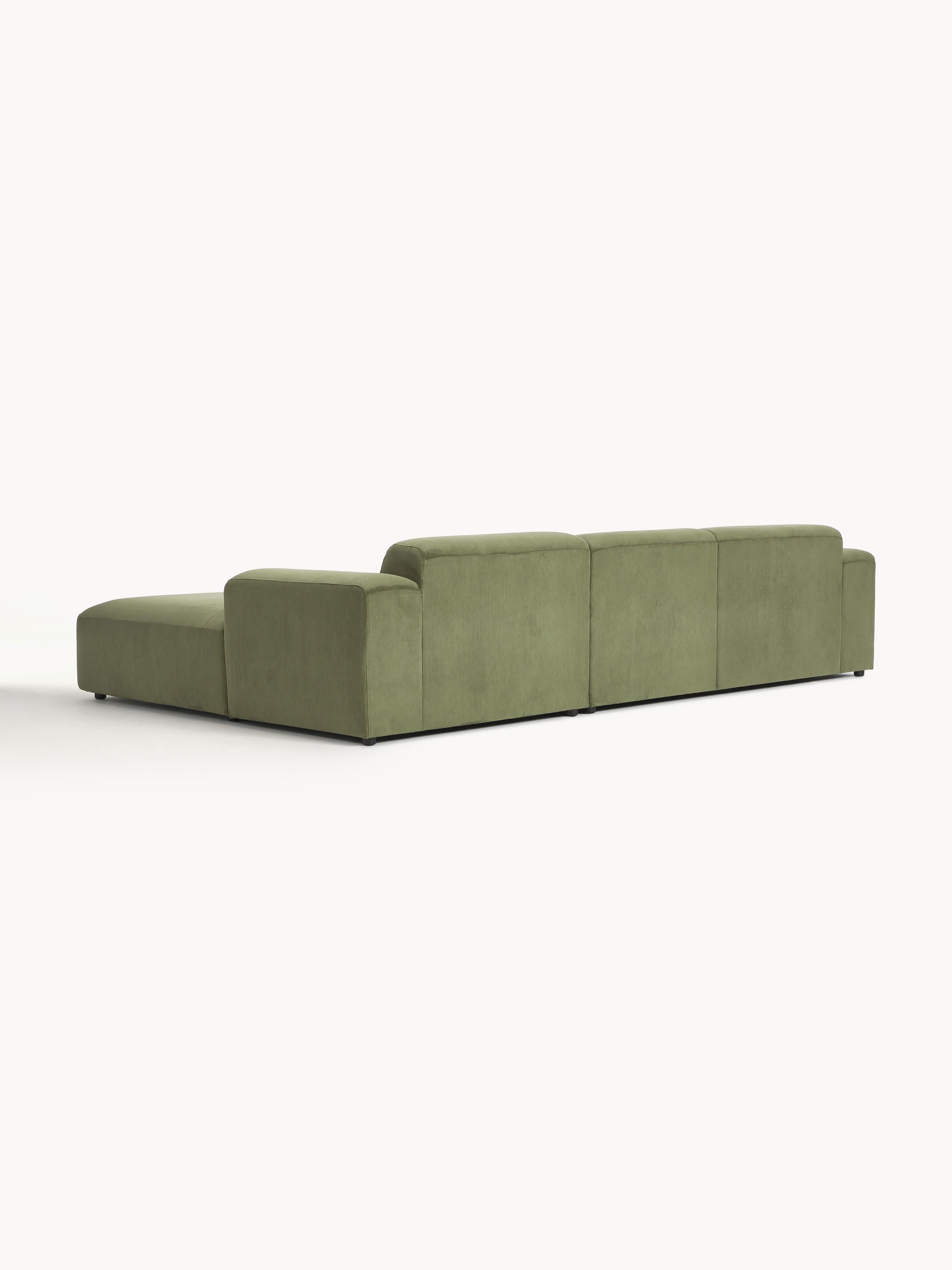 Melva Corduroy Corner Sofa (4-seater)
