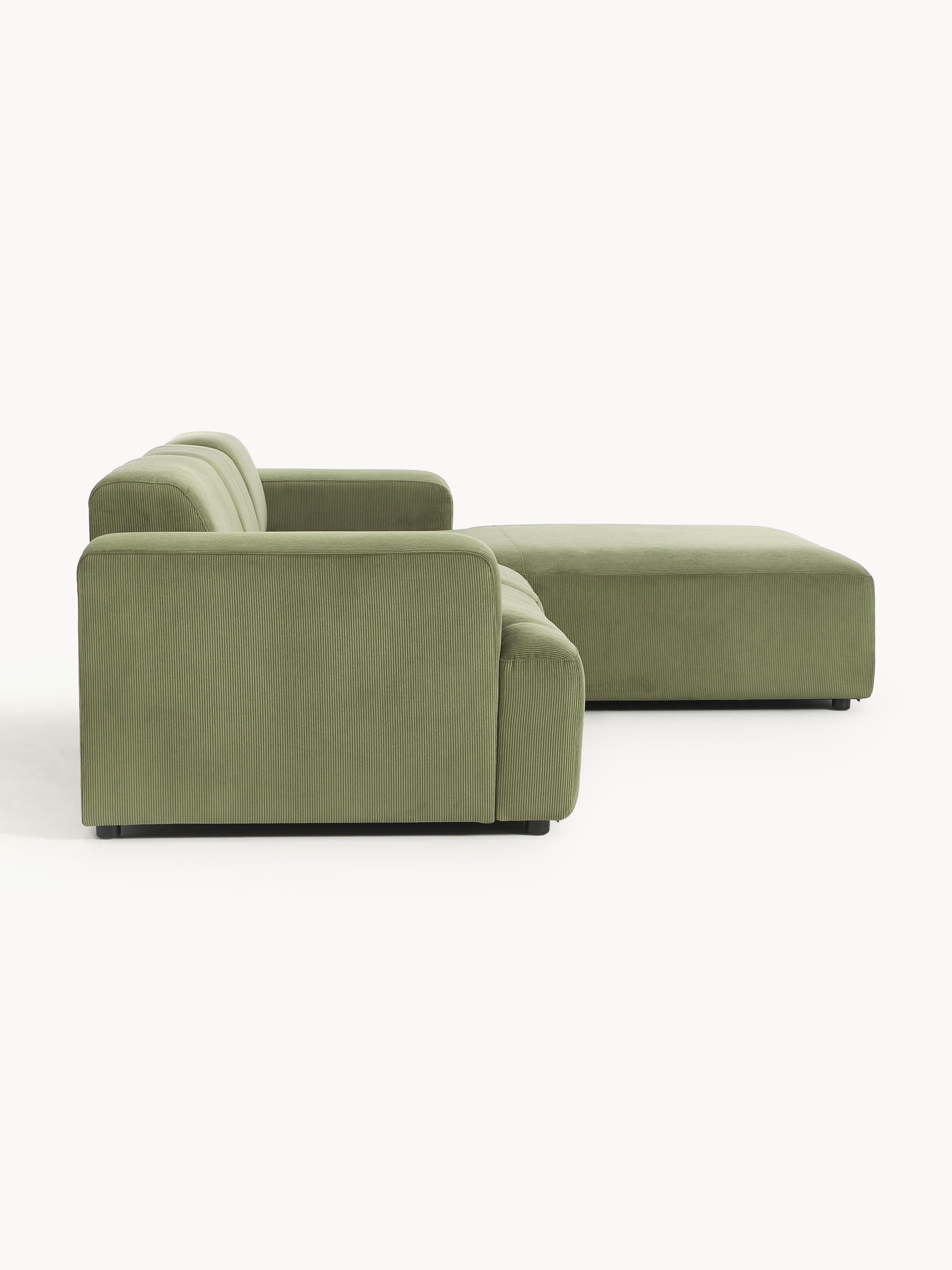 Melva Corduroy Corner Sofa (4-seater)