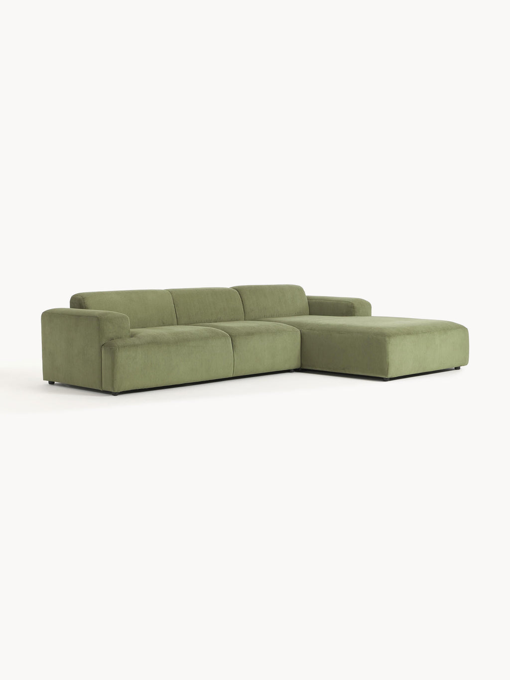 Melva Corduroy Corner Sofa (4-seater)