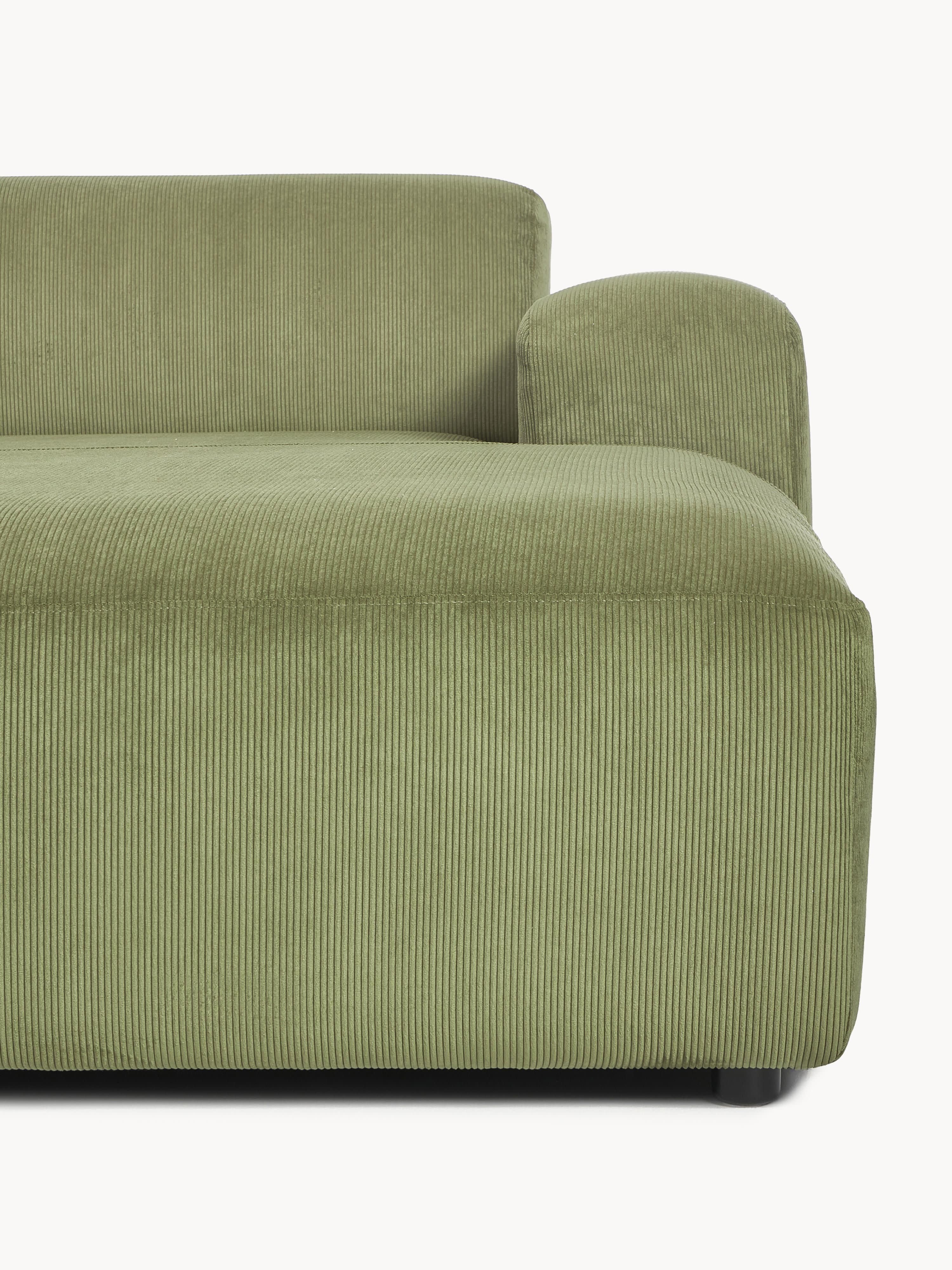 Melva Corduroy Corner Sofa (4-seater)