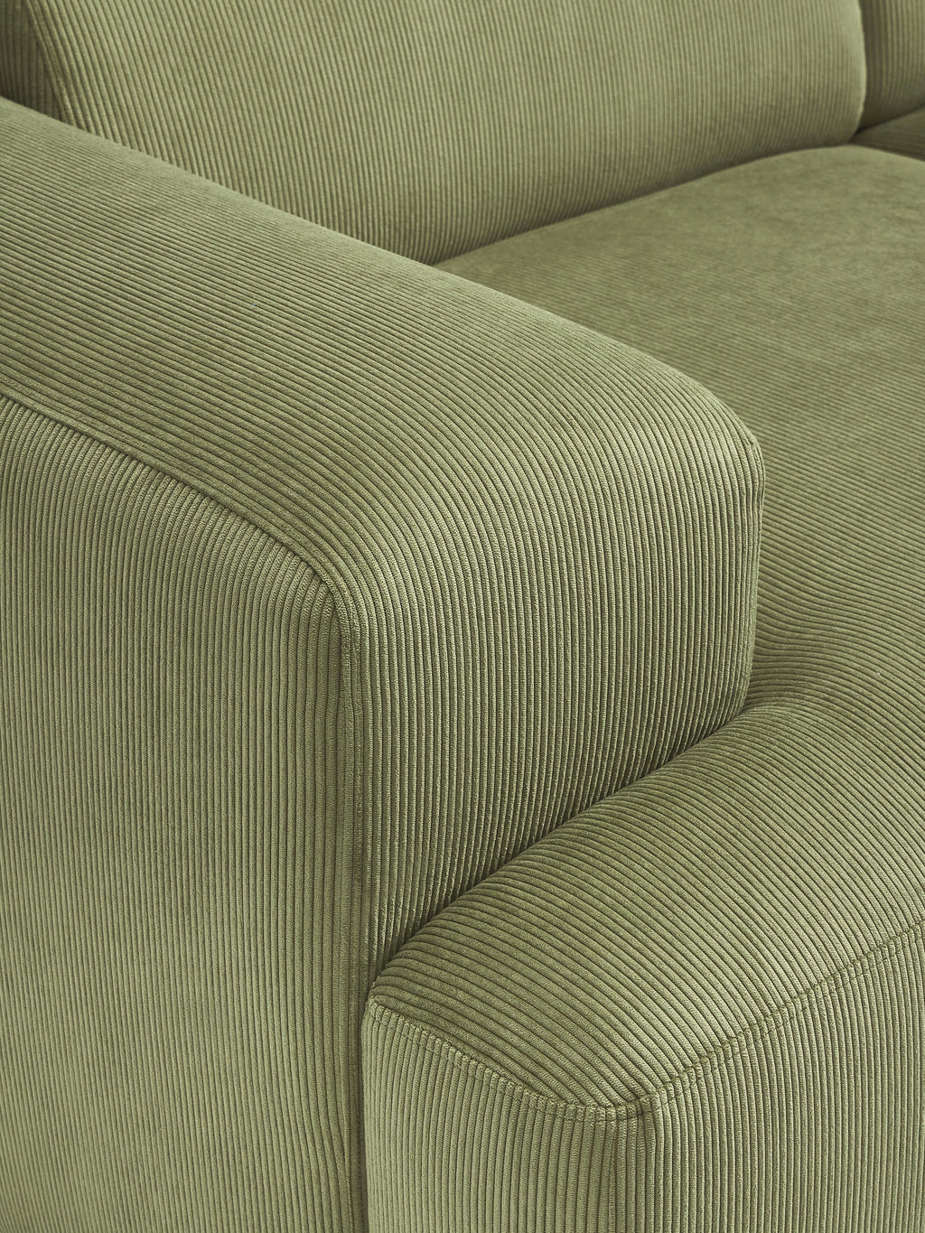 Melva Corduroy Corner Sofa (4-seater)