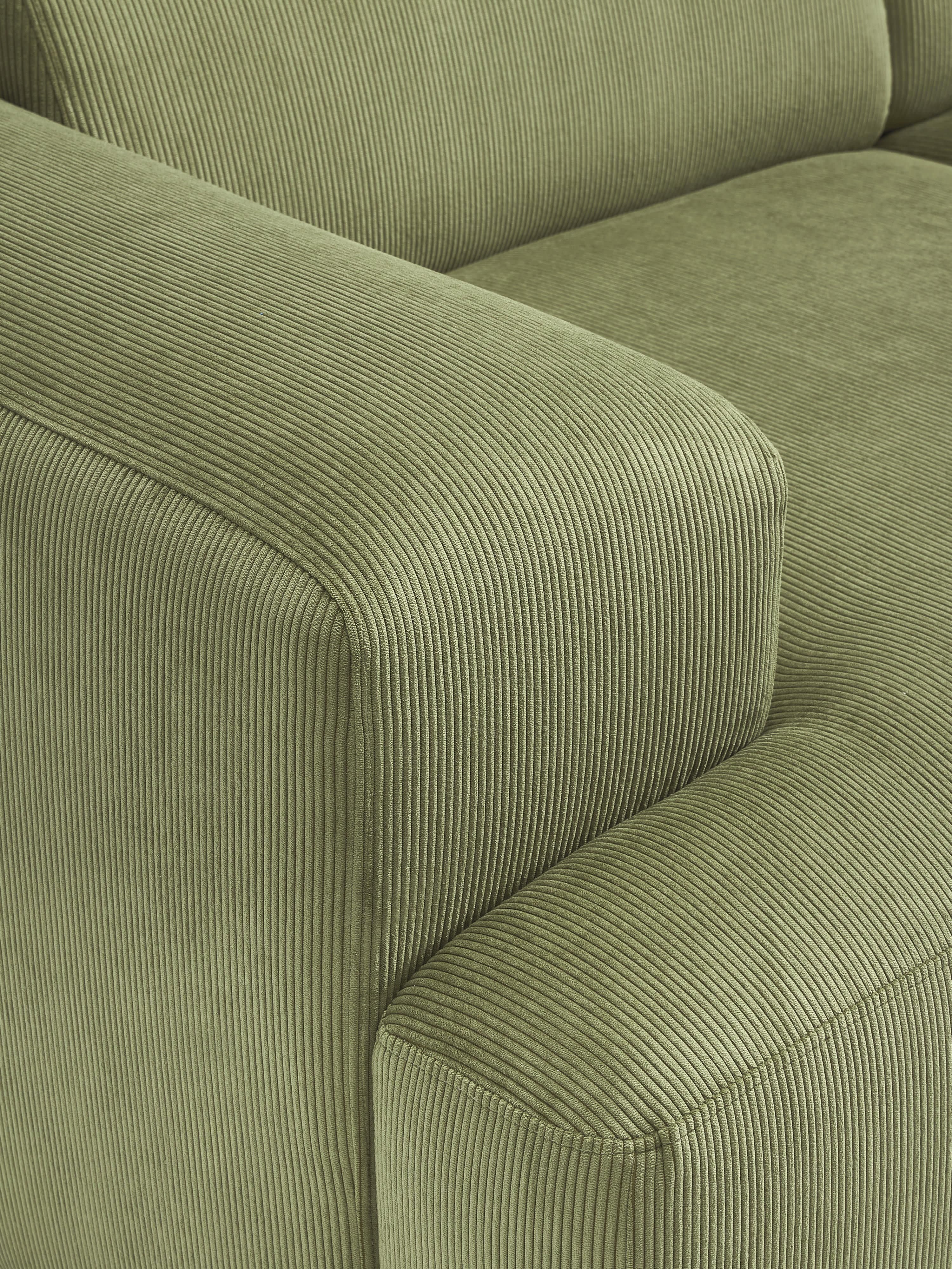 Melva Corduroy Corner Sofa (4-seater)