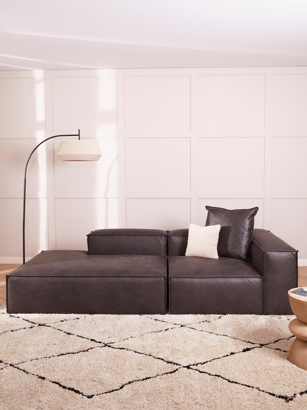 Lennon Modular Leather Ottoman