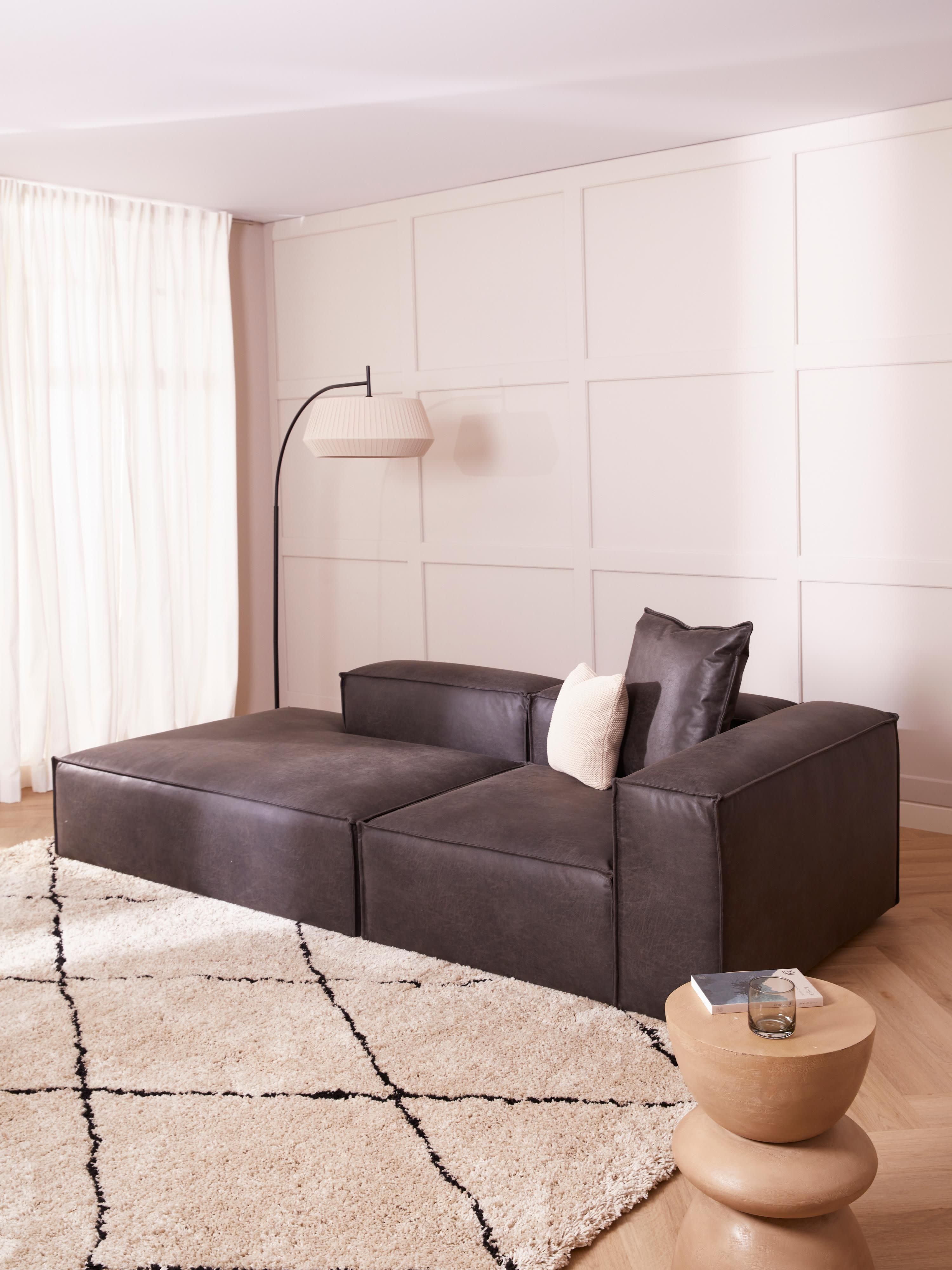 Lennon Modular Leather Ottoman