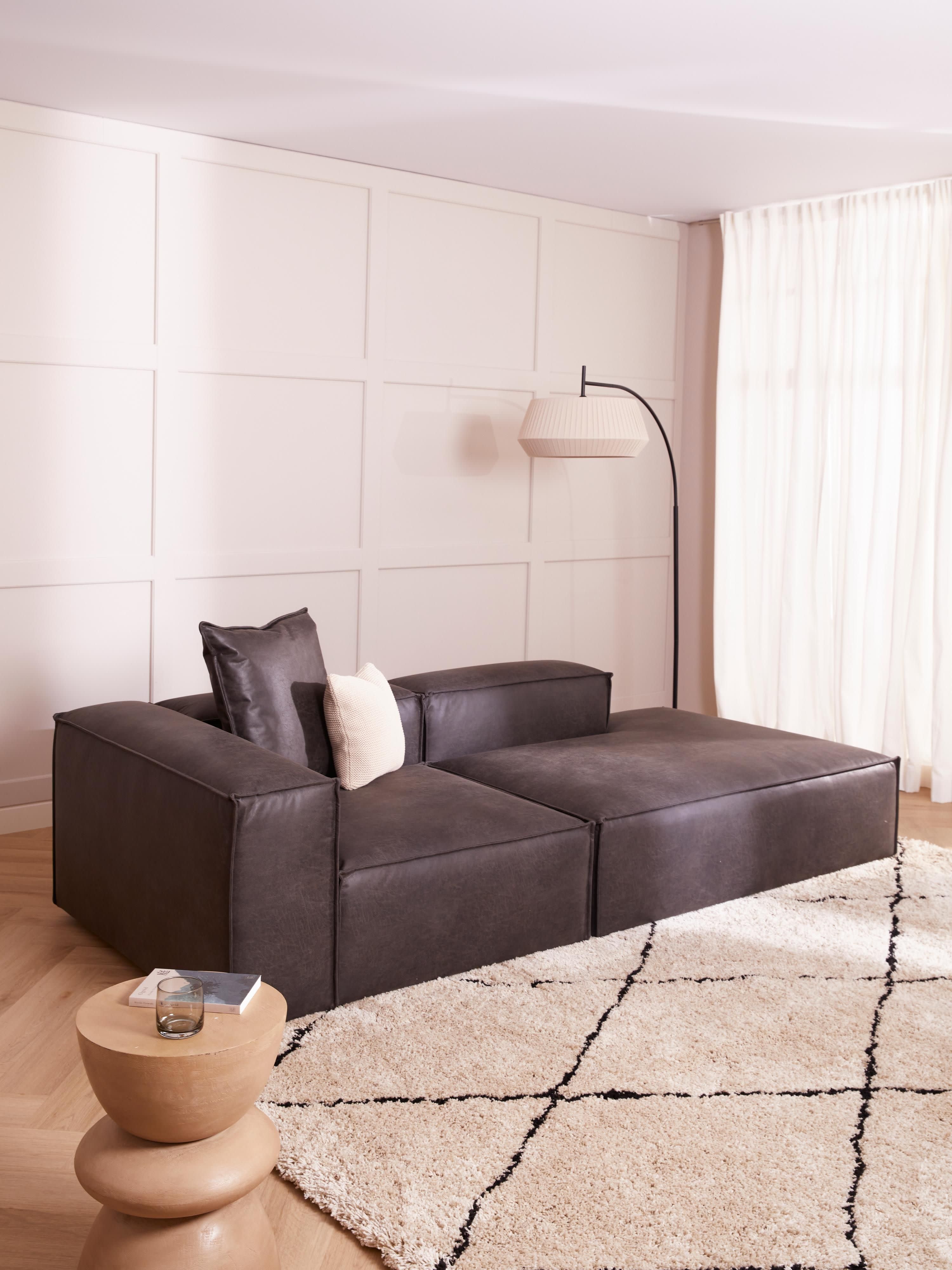 Lennon Modular Leather Ottoman