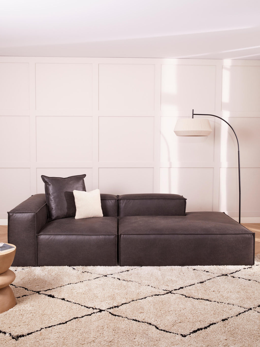 Lennon Modular Leather Ottoman