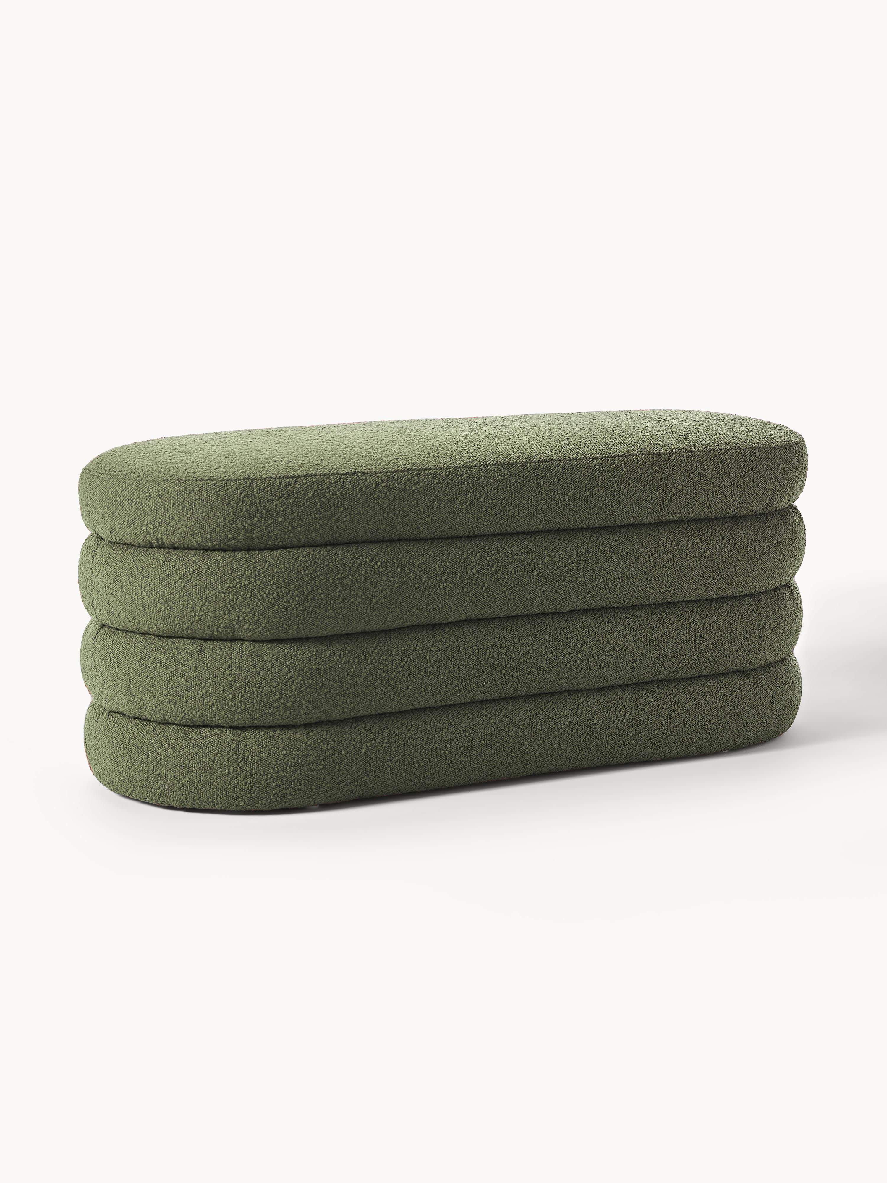 Gallery image 1 - Bouclé Upholstered Bench Alto