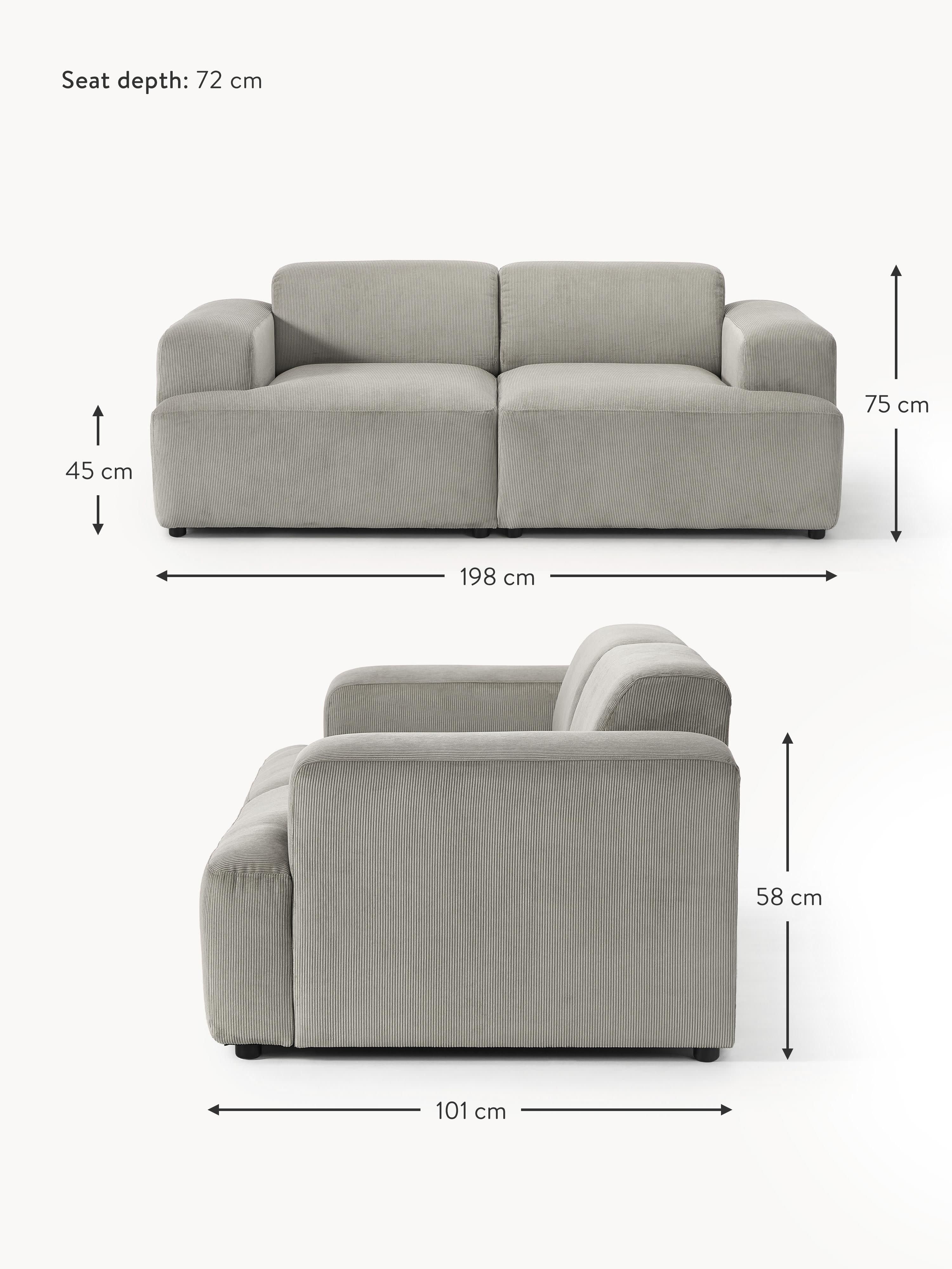 Melva Corduroy Sofa (2-seater)