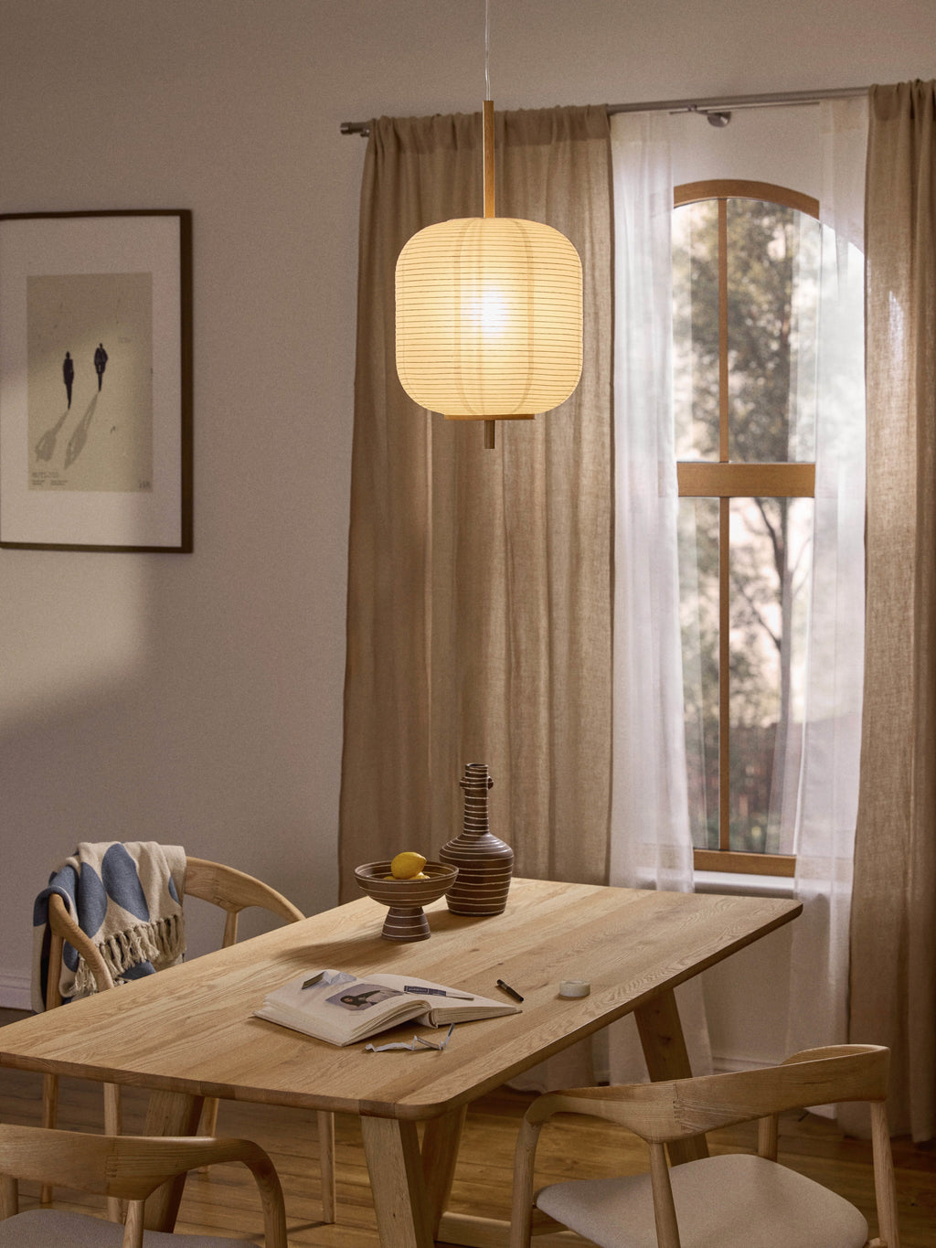Misaki Rice Paper Design Pendant Light