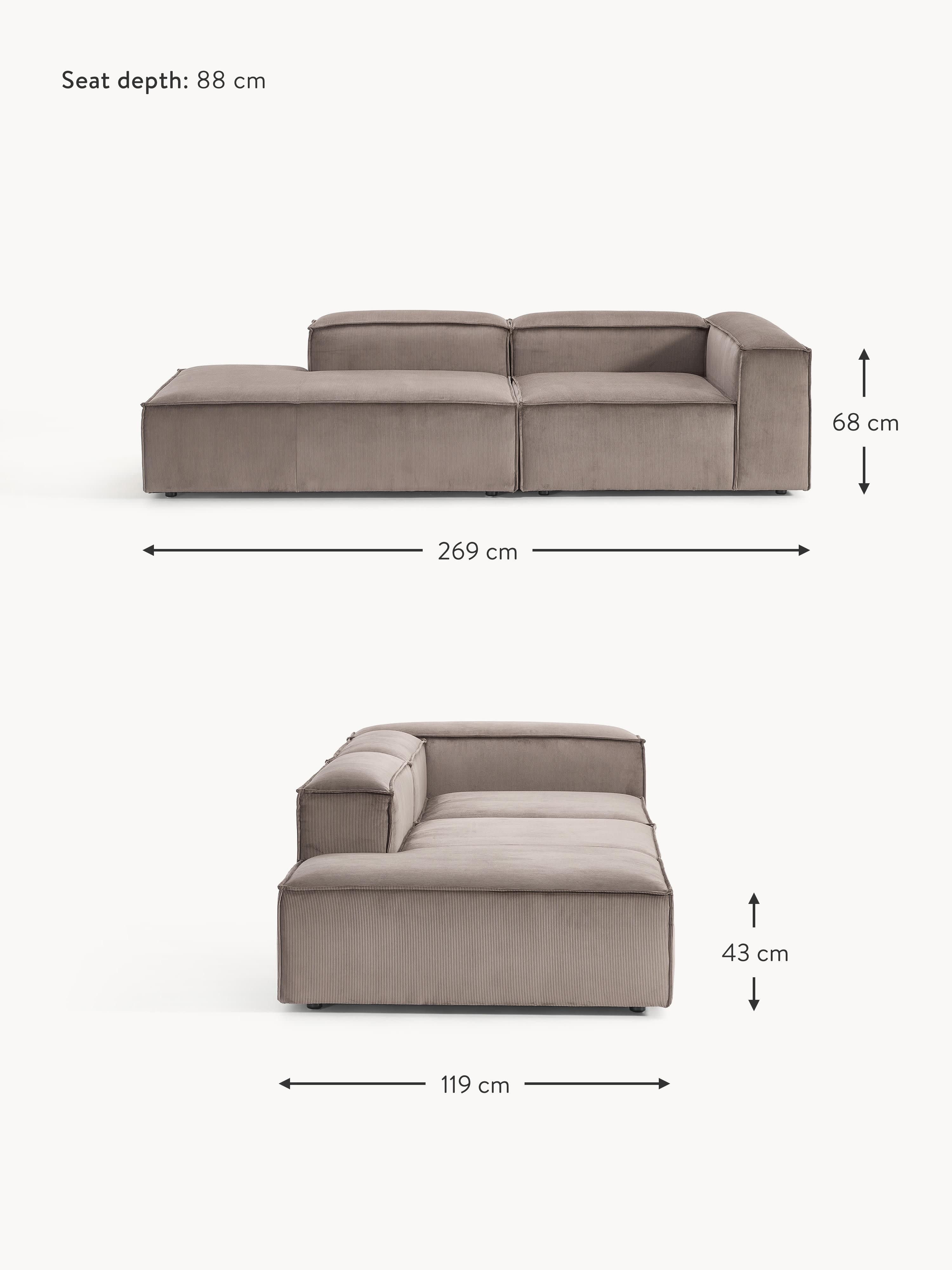 Lennon Corduroy Modular Ottoman