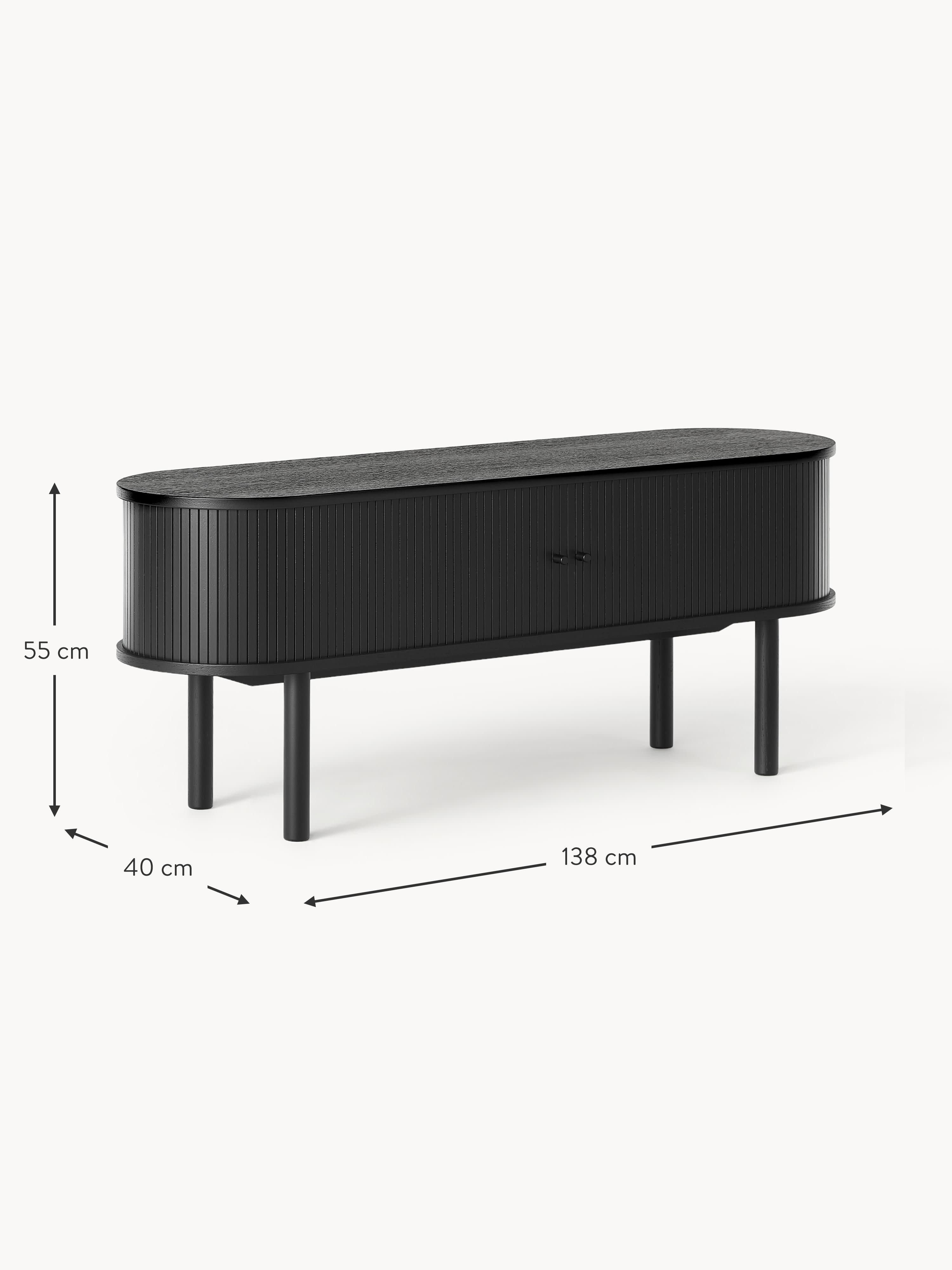 Calary Lowboard with Fluted Front