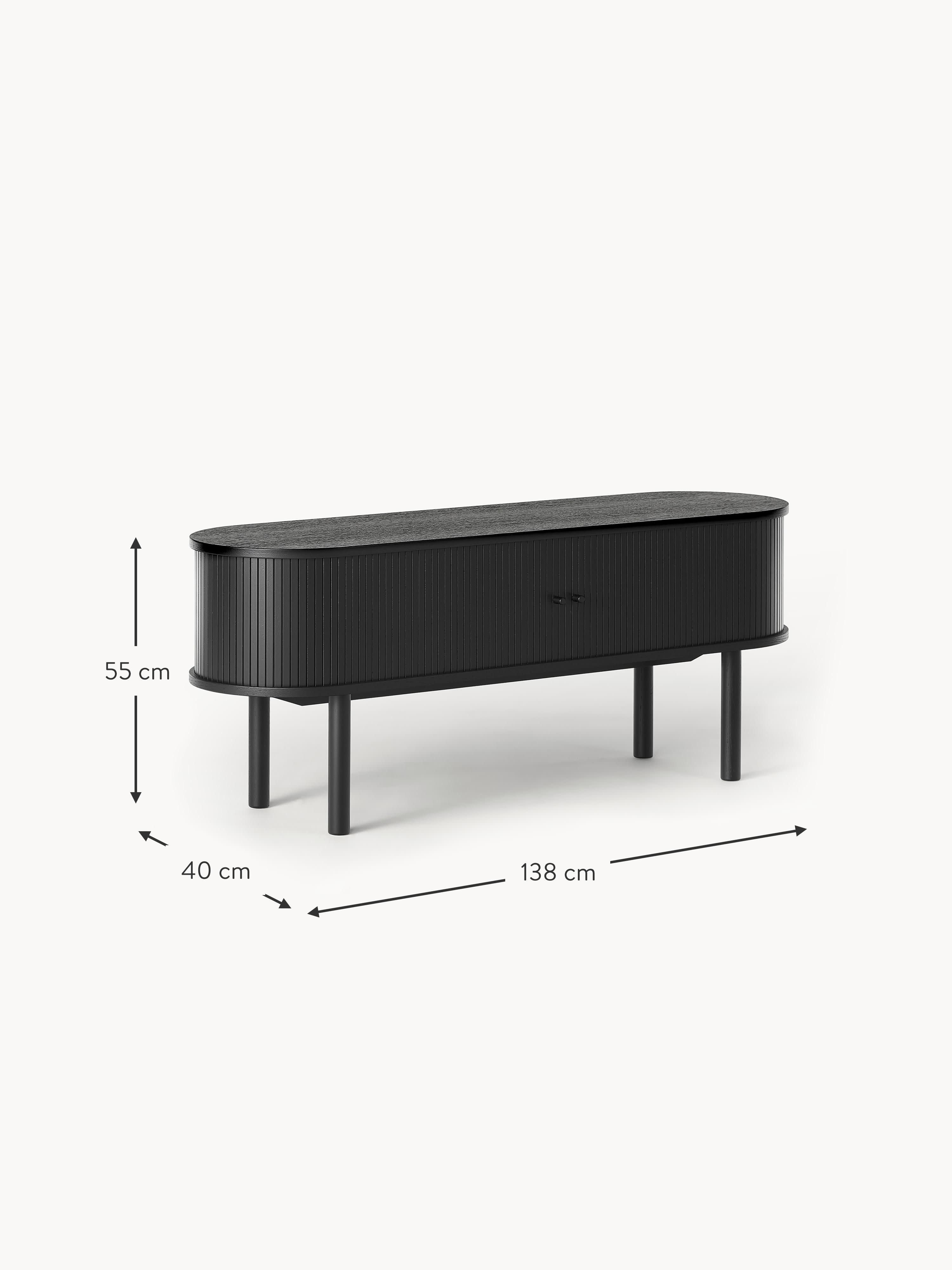 Calary Lowboard with Fluted Front